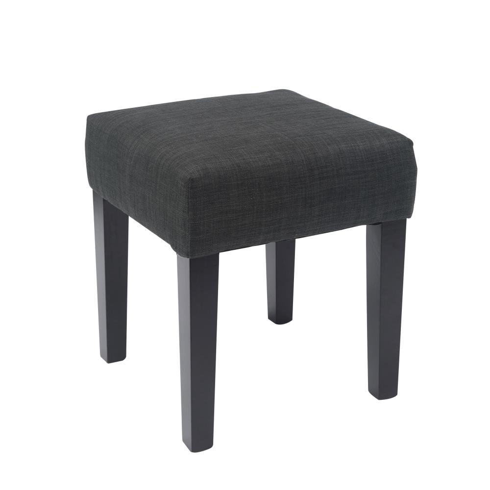 CorLiving LAD-208-O Antonio Modern Dark Grey Accent Bench 16-Inches x 16-Inches x 19-Inches