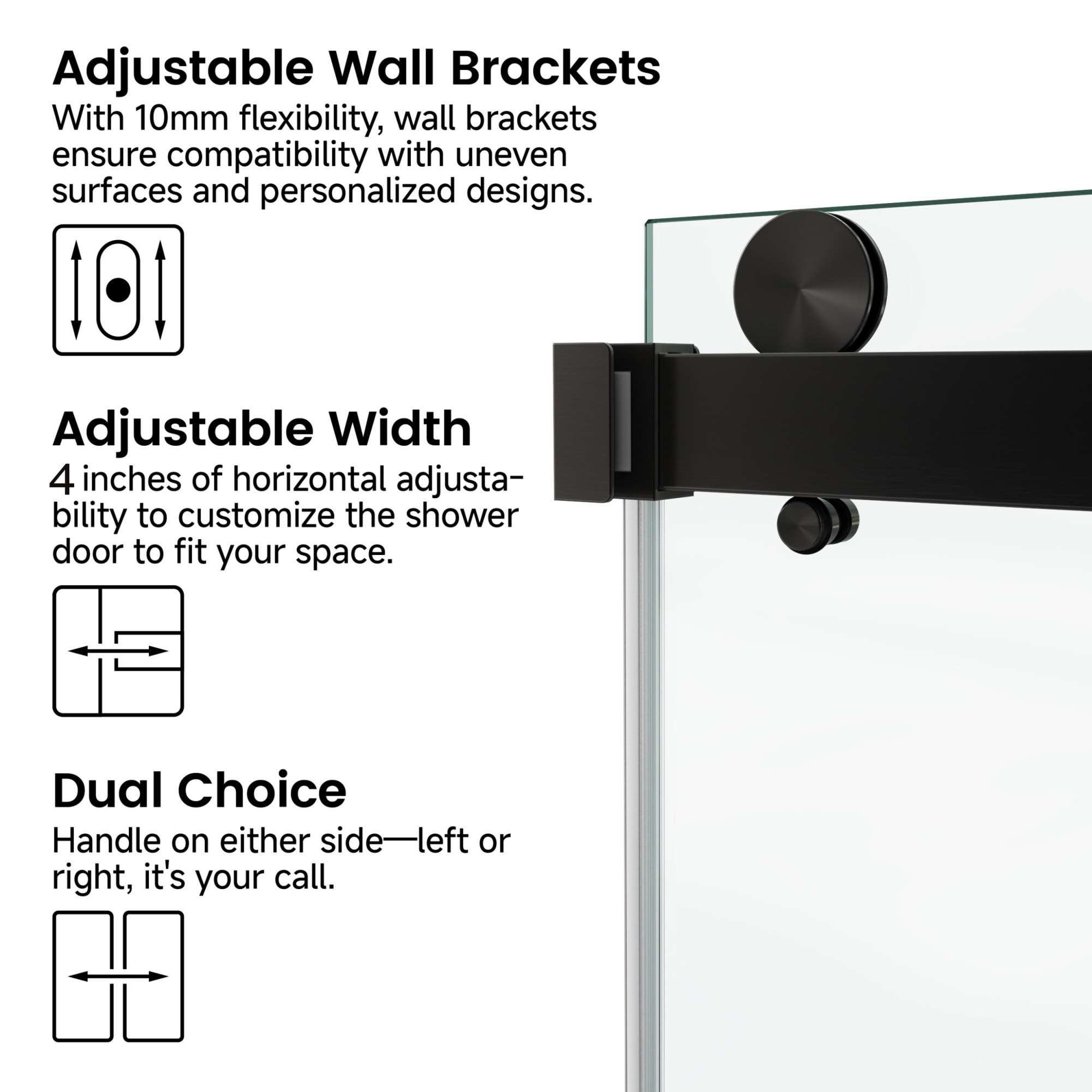 WELLFOR GIJ-SD02-60MB Shower-Doors - View #4