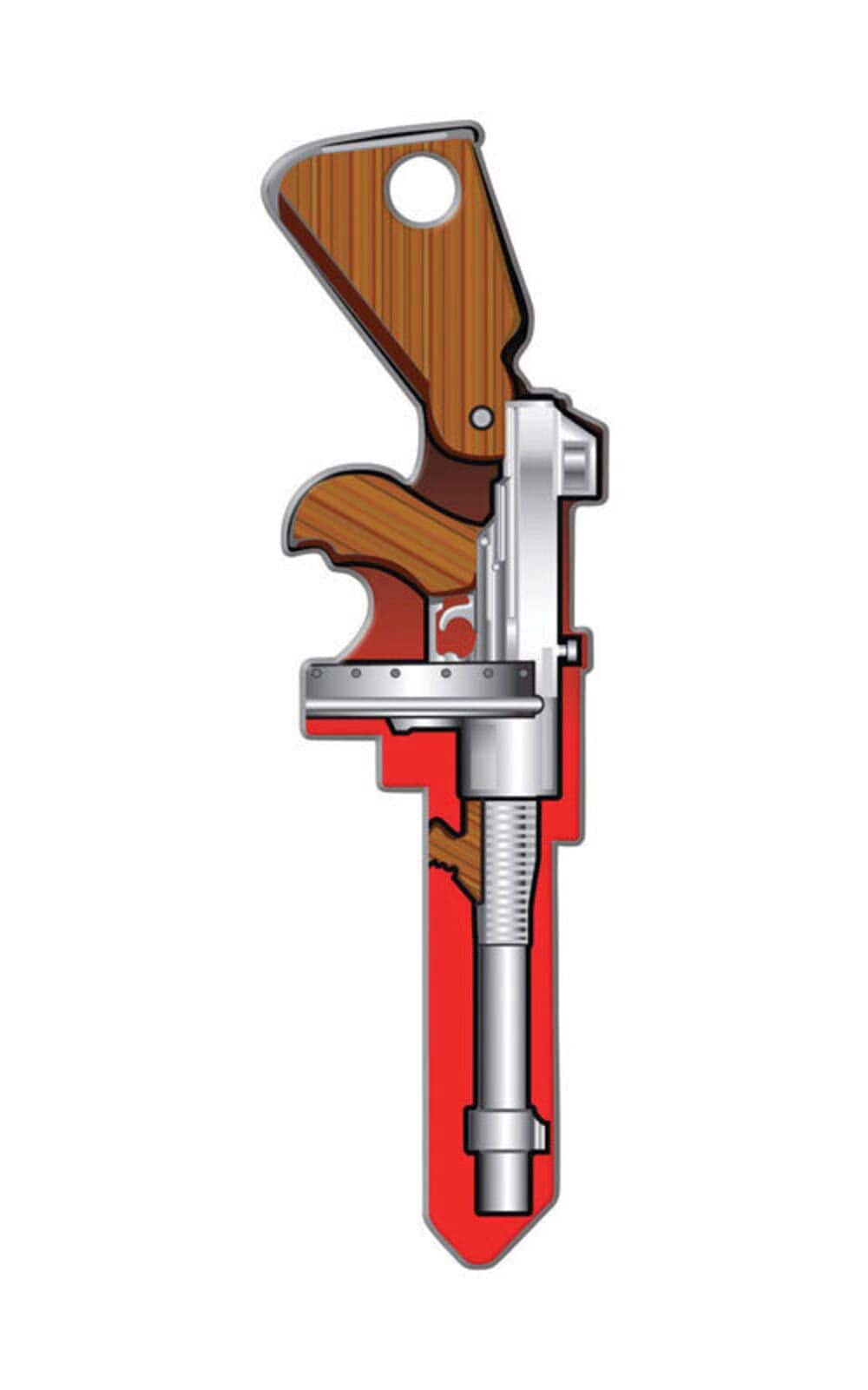 Lucky Line HOUSE KEY TOMMY GUN KWK #B139K-D0C4