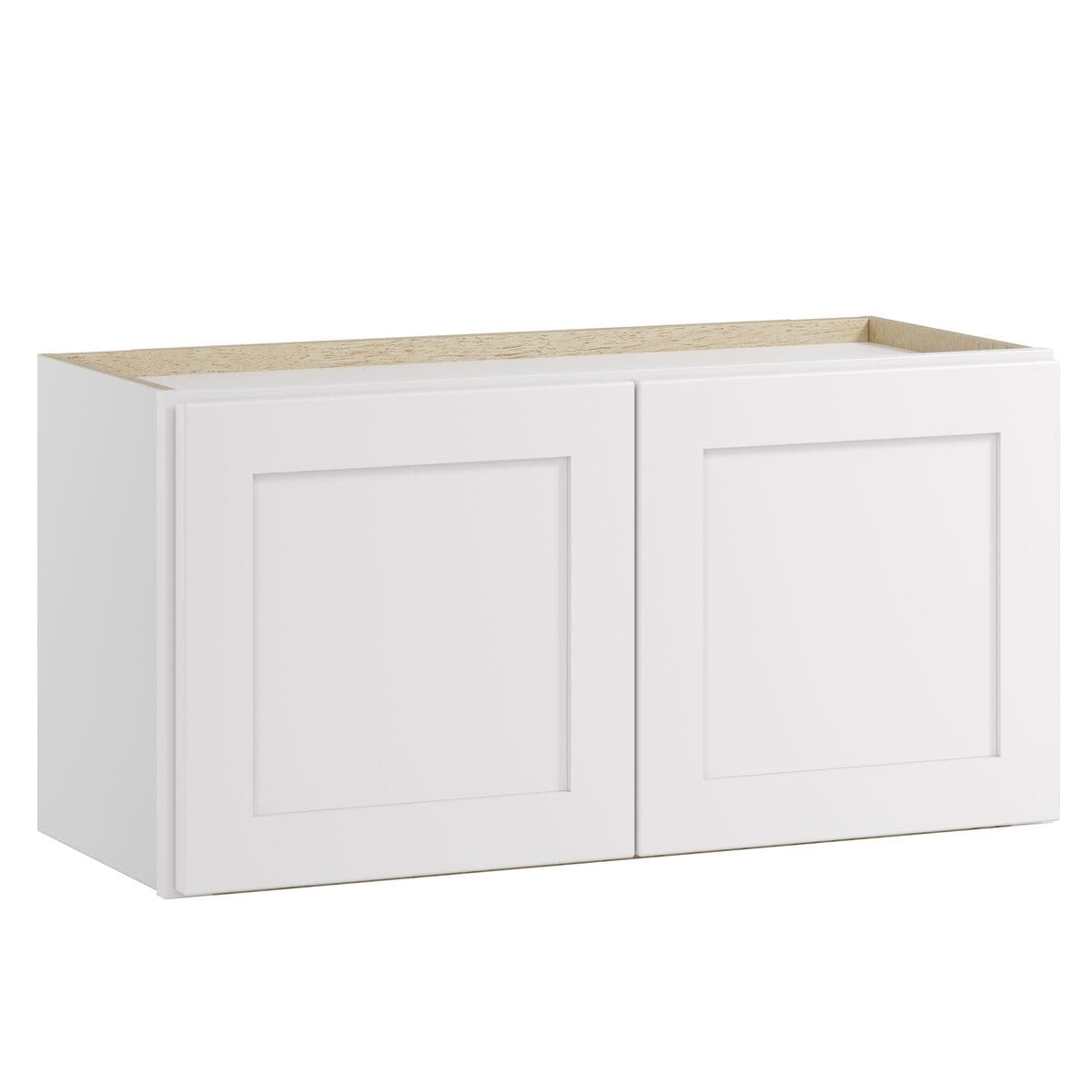 Whalen CLICK-IT Enfield 15-in W x 30-in H x 12-in D Classic White Birch Wall Ready To Assemble Plywood Cabinet (Raised Panel Shaker Door Style)