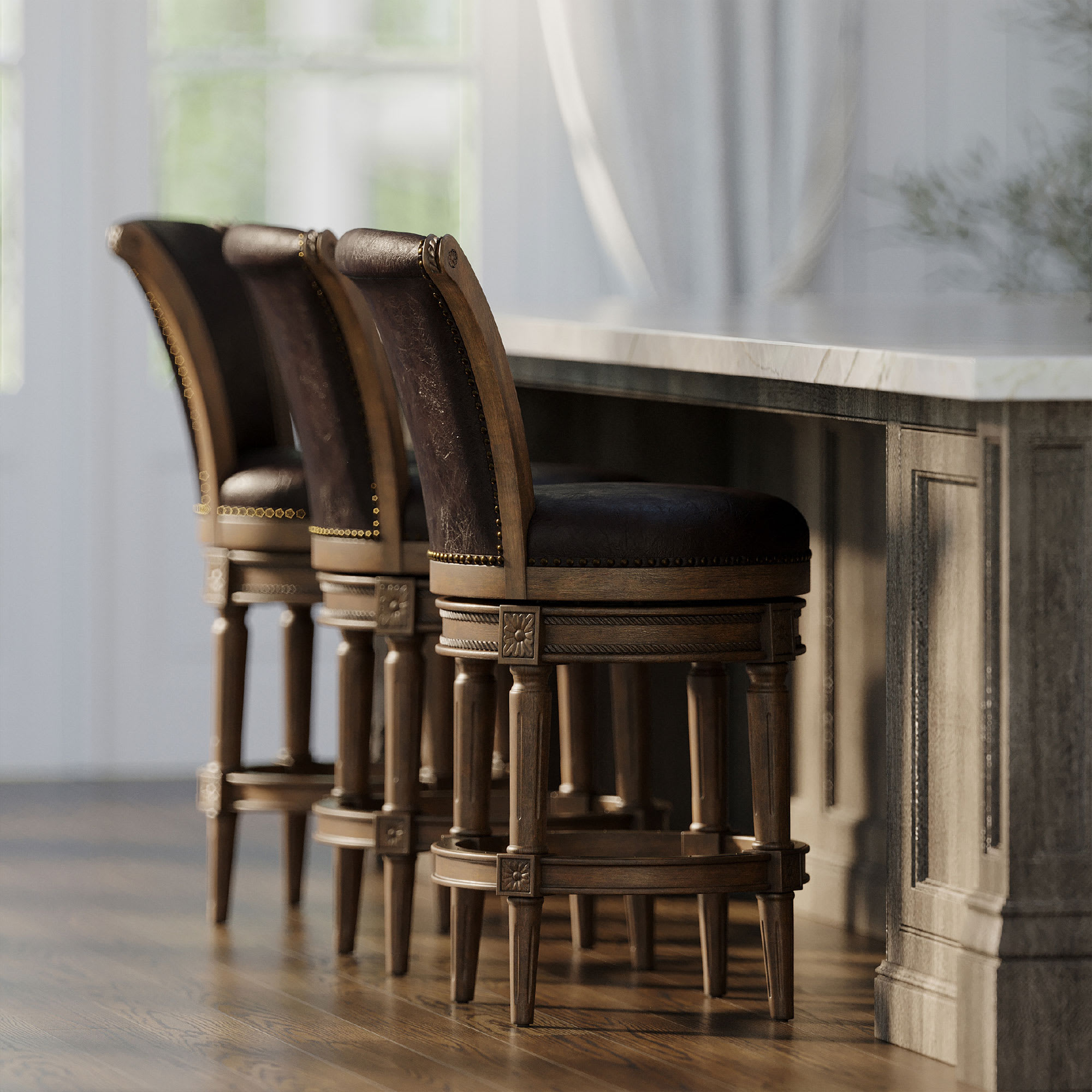 Maven Lane ML107122-PCS-WG stools - View #3