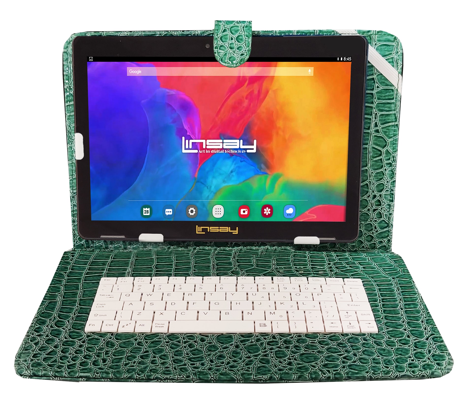 LINSAY F10XHDCRWS 10.1-in 128 Android 13 Wi-fi Only Tablet with Case Included