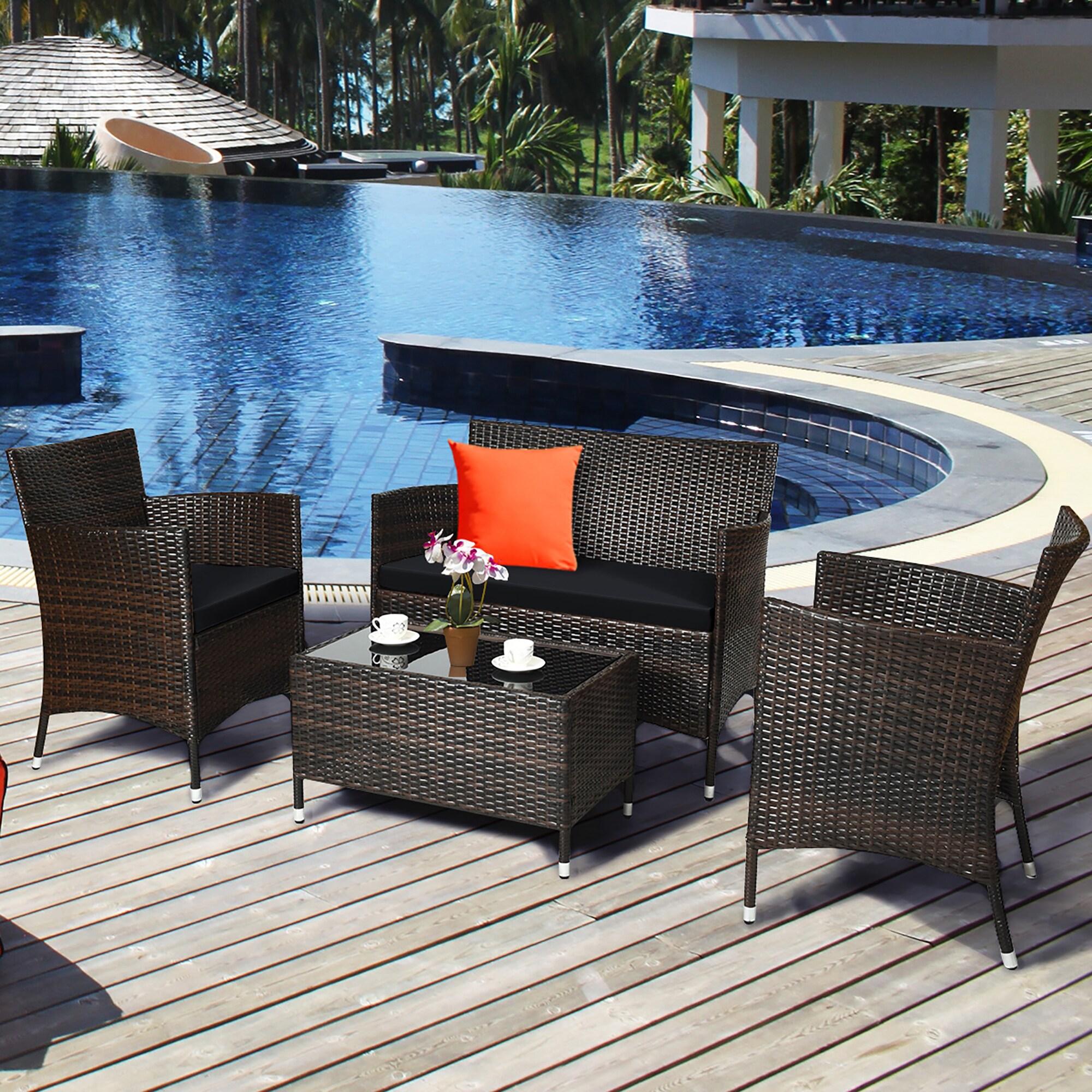 Costway HW67772BK Patio-Conversation-Sets - View #2