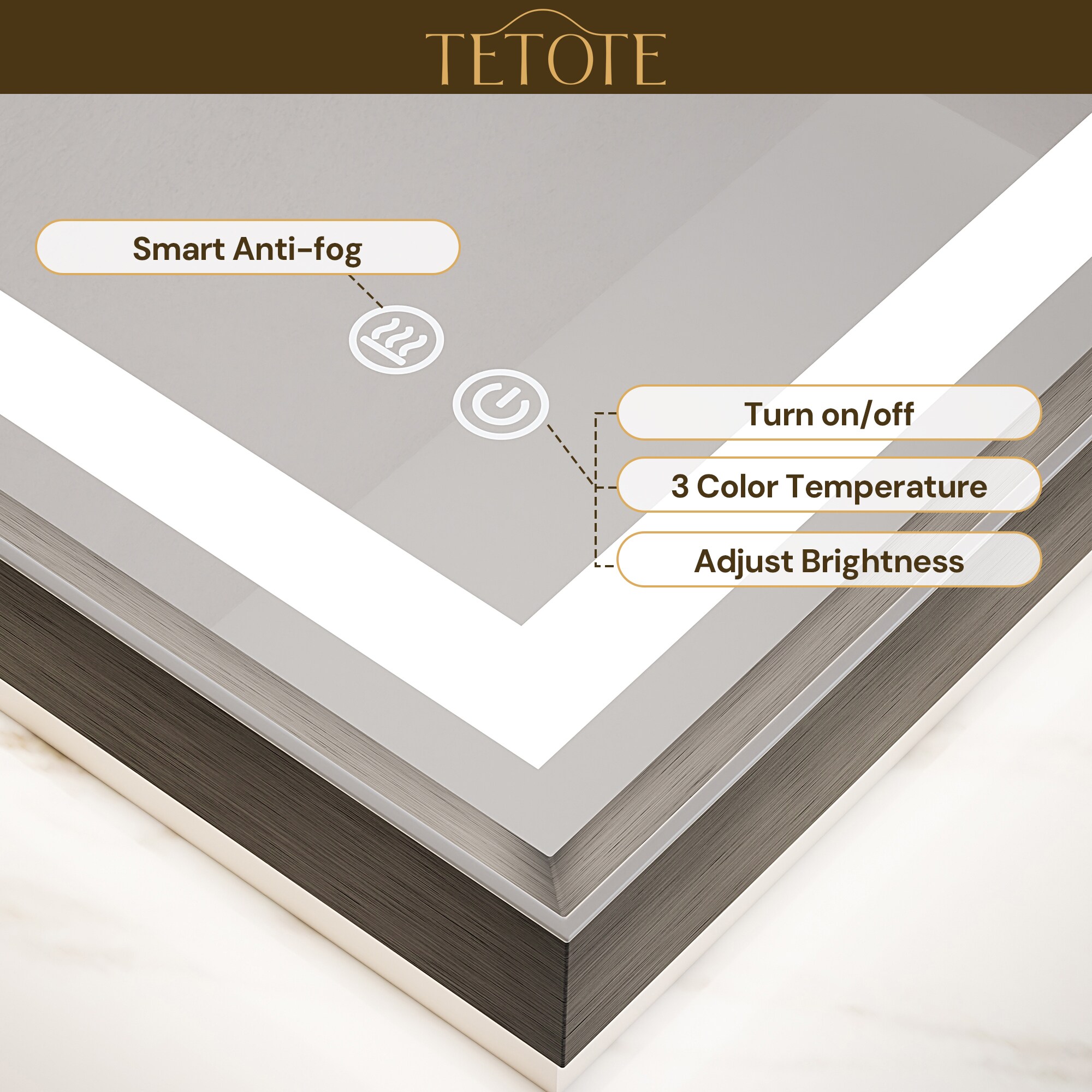 TETOTE LSC-TE-2432DG-B66 Framed-Bath-Mirrors - View #7