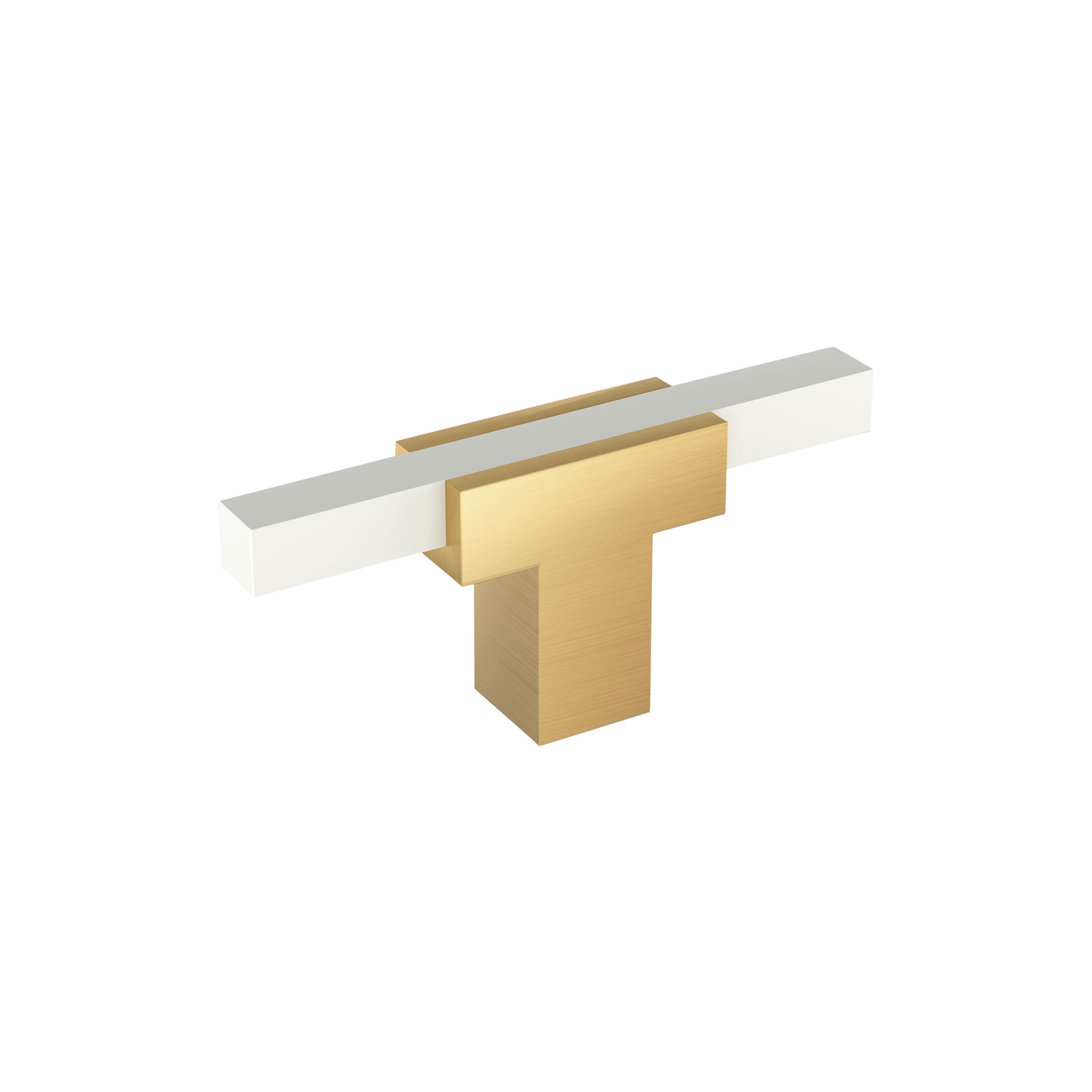 Amerock BP67CZWHT Urbanite 2-3/4-in Champagne Bronze/White Bar Contemporary Cabinet Knob