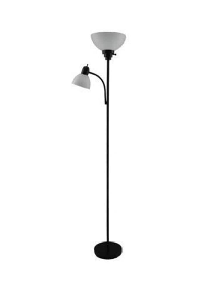 Portfolio 71-in Black Torchiere with Reading Light Floor Lamp in the Floor  Lamps department at Lowes.com