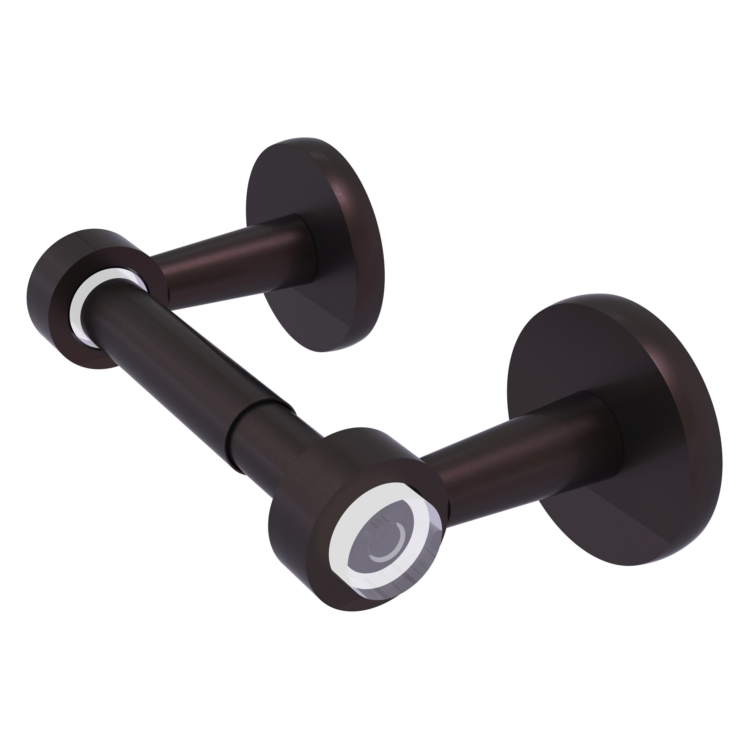 Allied Brass CV-24-ABZ Clearview Antique Bronze Wall mount Double post Toilet Paper Holder 1 -Rolls with Storage