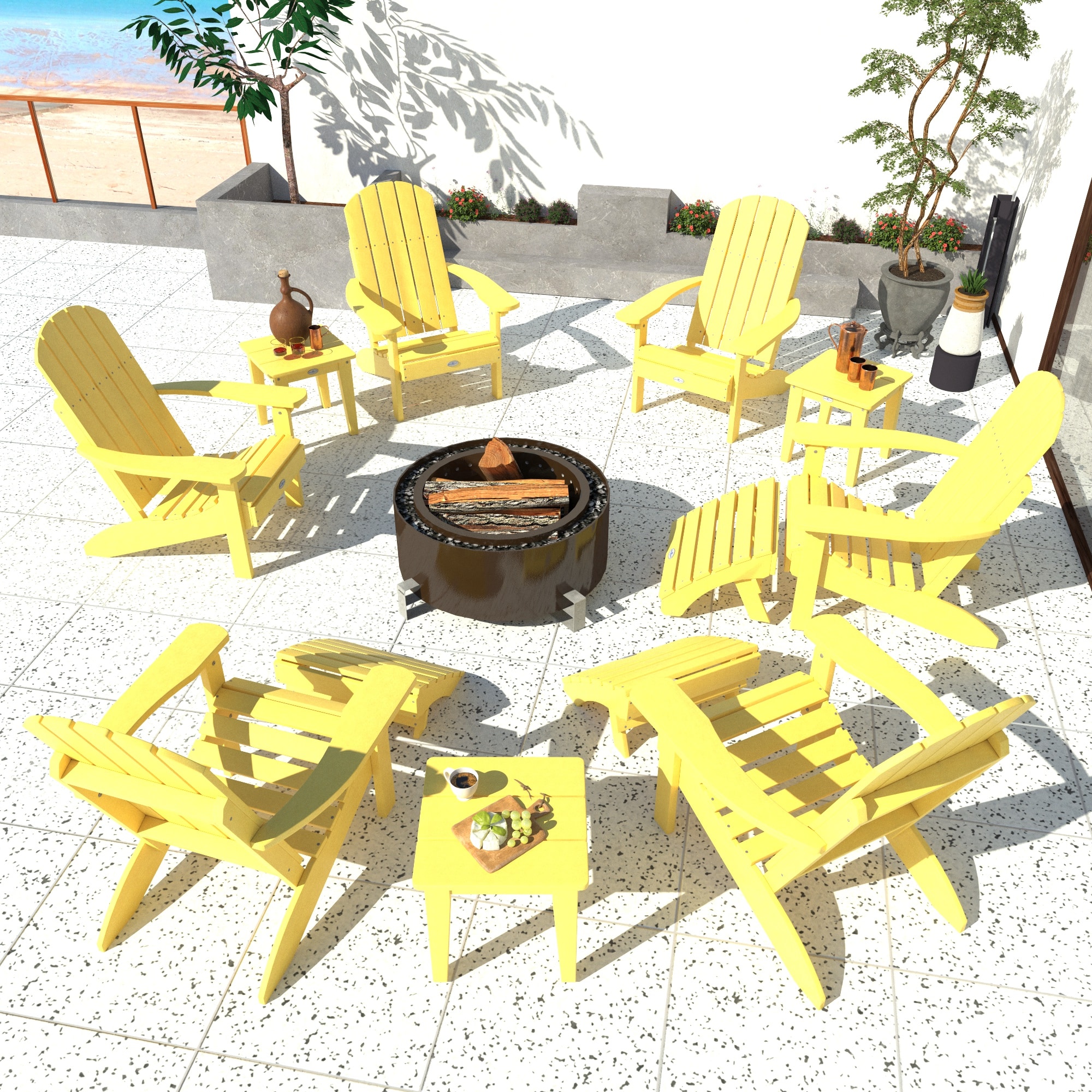 highwood BV-KT12CLAS103-SYE 12 -Piece Patio Conversation Set