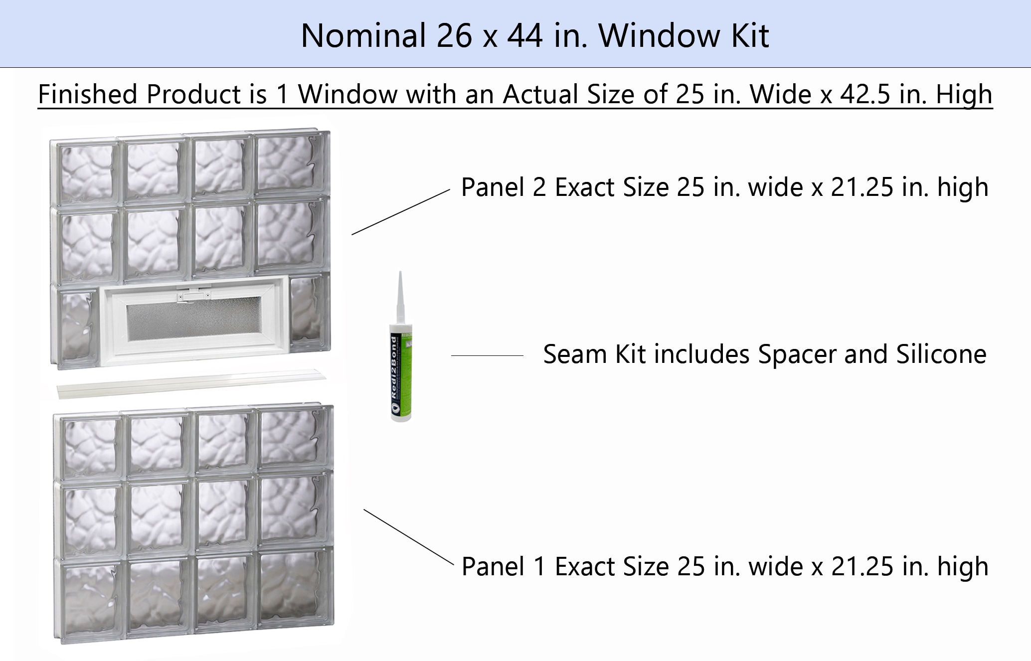 REDI2SET V2644DC Glass-Block-Windows - View #2