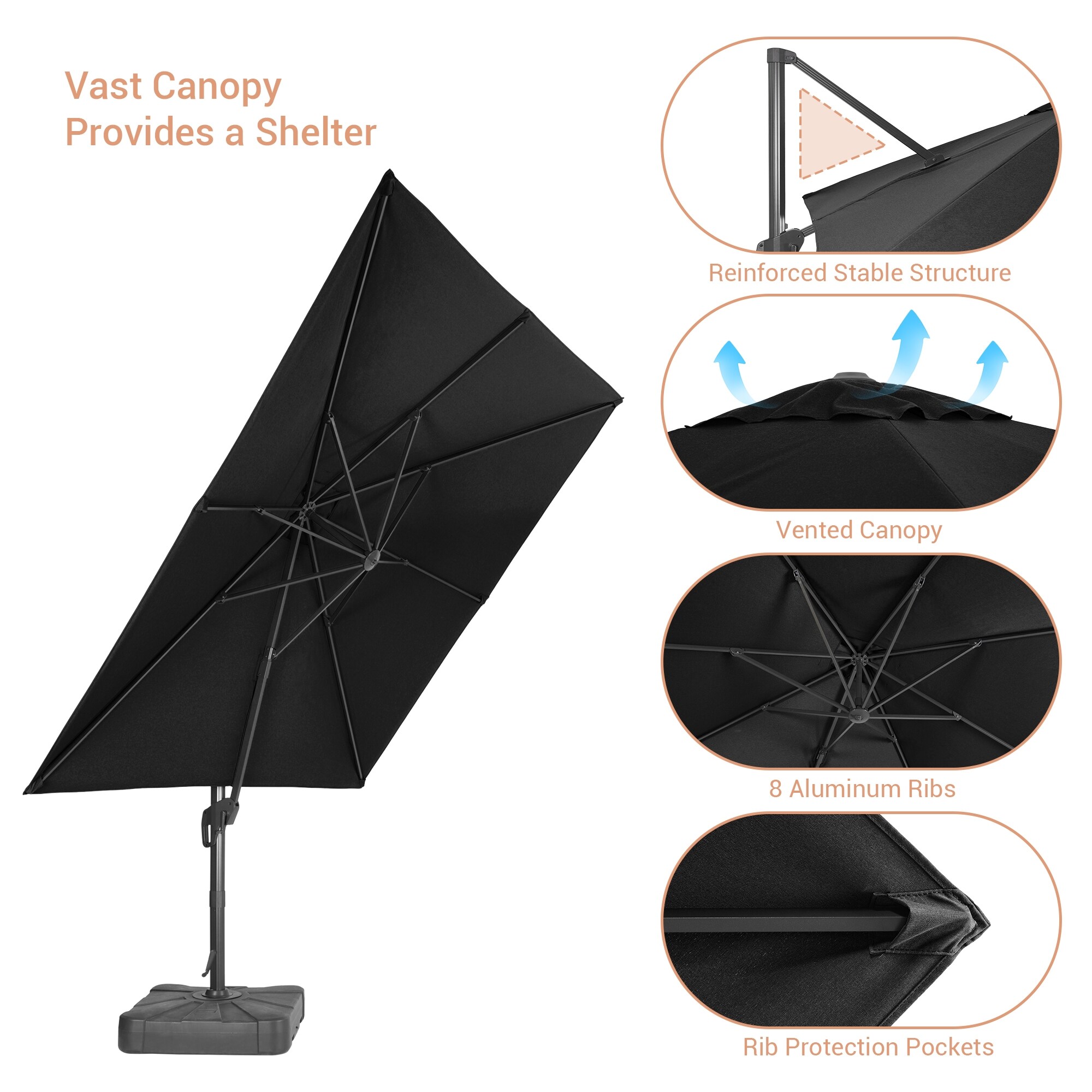ACEGOSES LW-1010-BK Umbrellas-2 - View #5