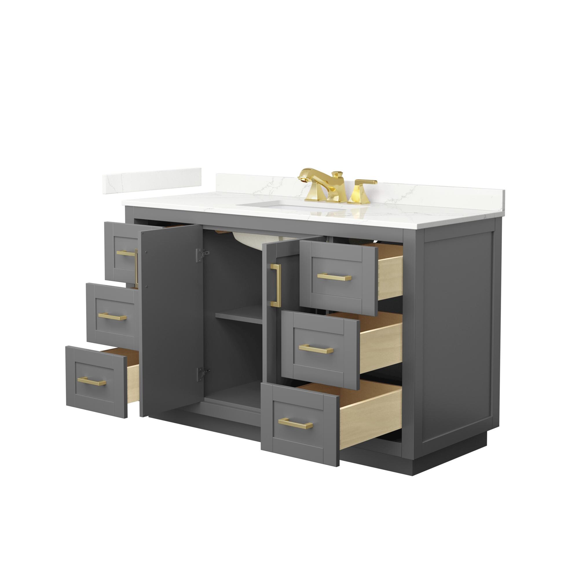 Wyndham Collection WCF292954SGGGTUS3MXX Bath-Vanity-Combo - View #3