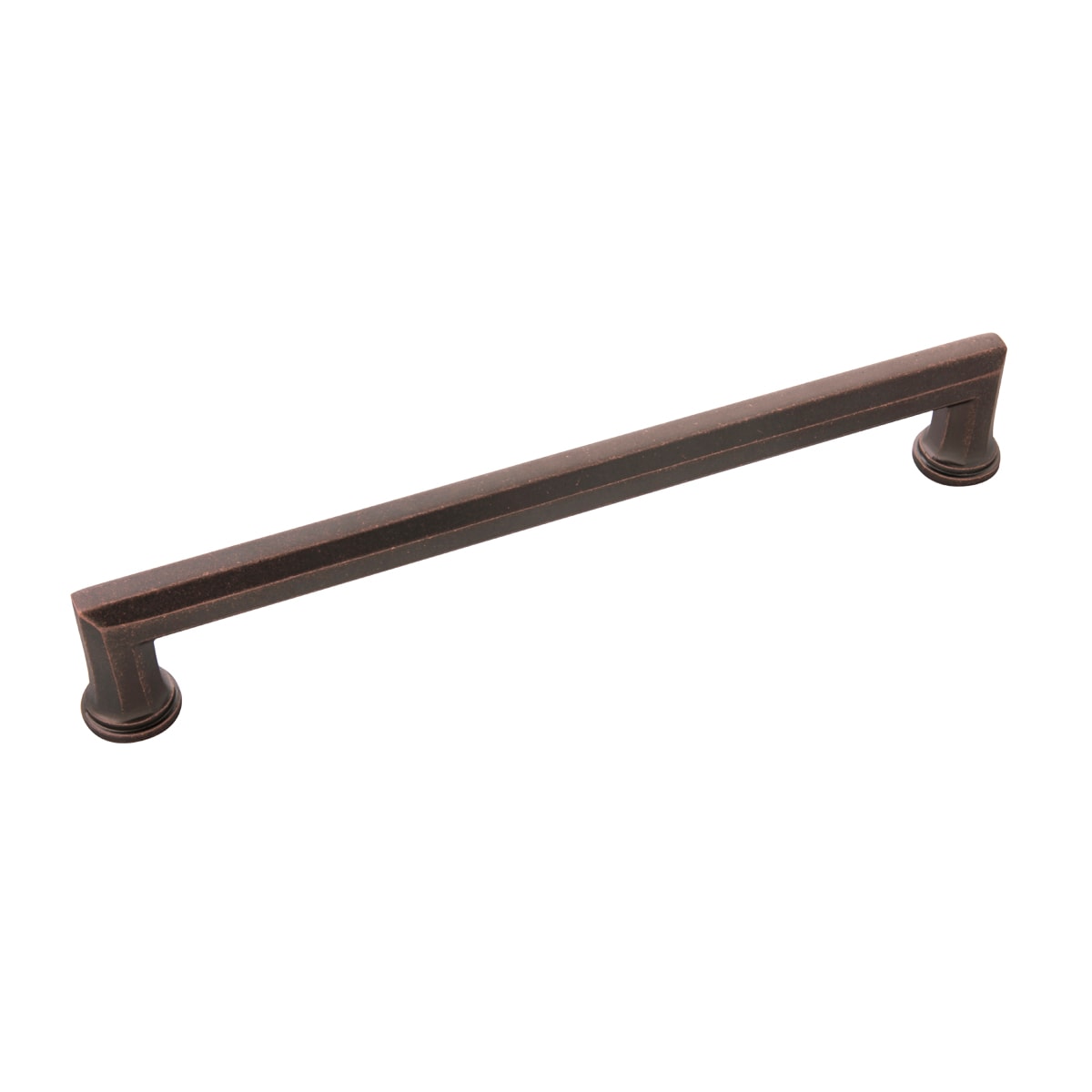 Belwith Keeler B072442-DAC Facette 8-11/16-in , 220mm Center to Center Dark Antique Copper Rectangular Handle Drawer Pull