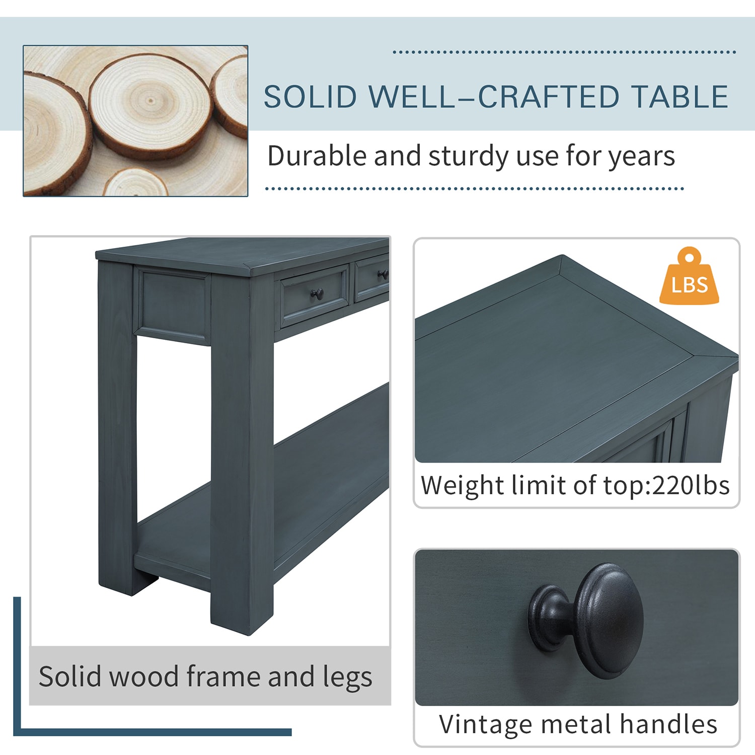 SINOFURN SYA020132BN Console-Sofa-Tables - View #15