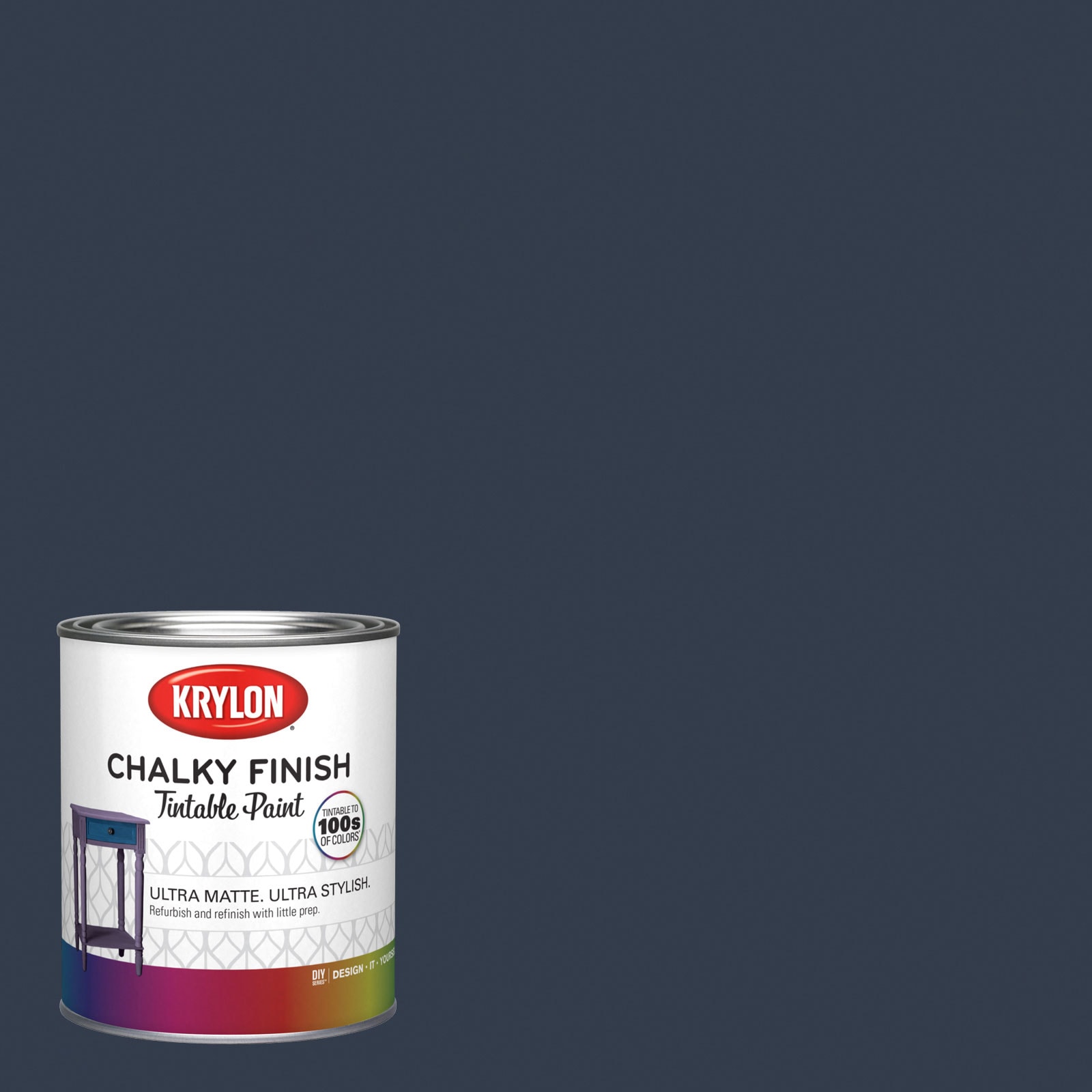 Krylon Naval Hgsw3351 Water-based Chalky Paint (1-Quart) in the Craft ...