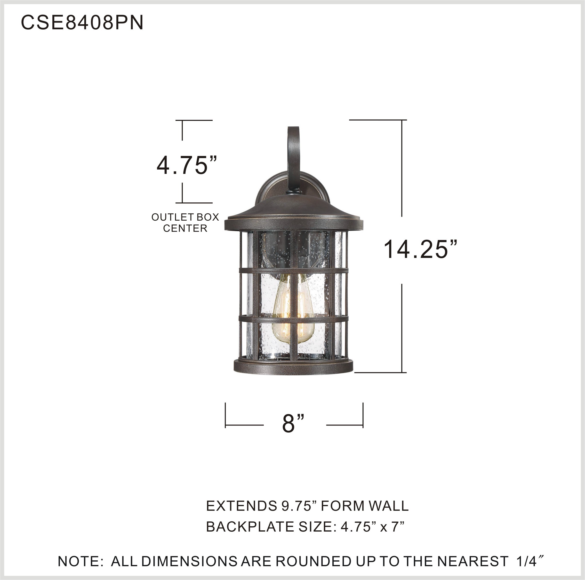 Quoizel CSE8408PN Outdoor-Wall-Lighting - View #5