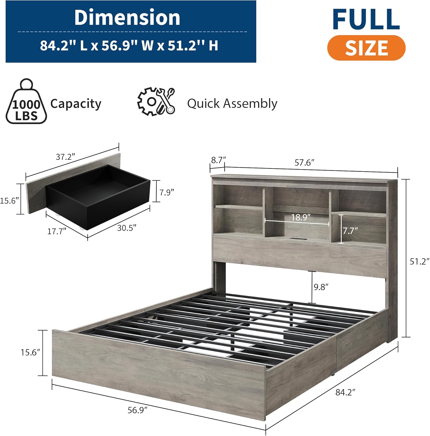Qeetex LHF-BED-PHK-33QC3EUS beds - View #2