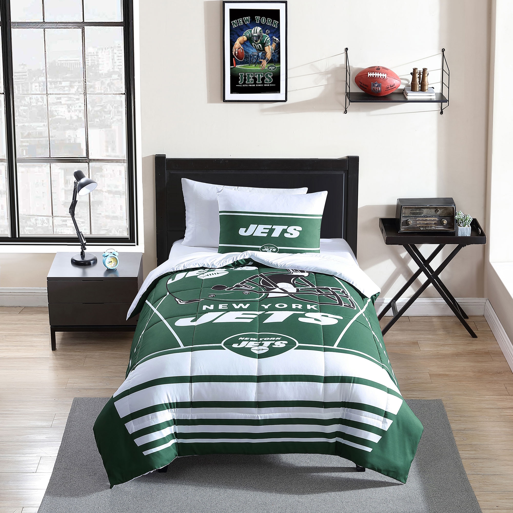 New York Jets NFL 2 Pack Flat Metal Truck Ornaments