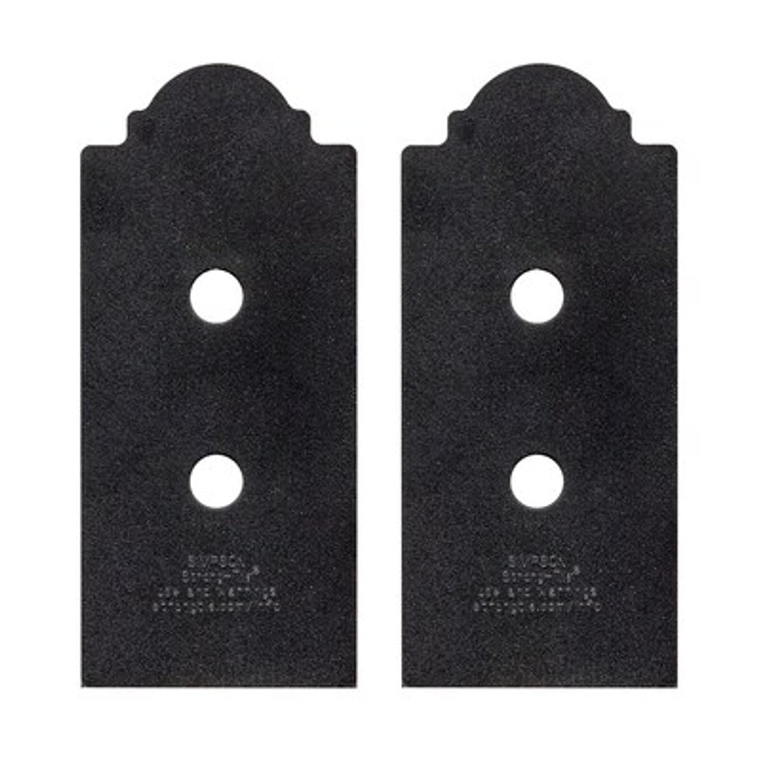 Simpson Strong-Tie Outdoor Accents Mission 4-in x 4-in Powder-coated Wood to wood Post base hardware 2 -Pack #APB44DSP