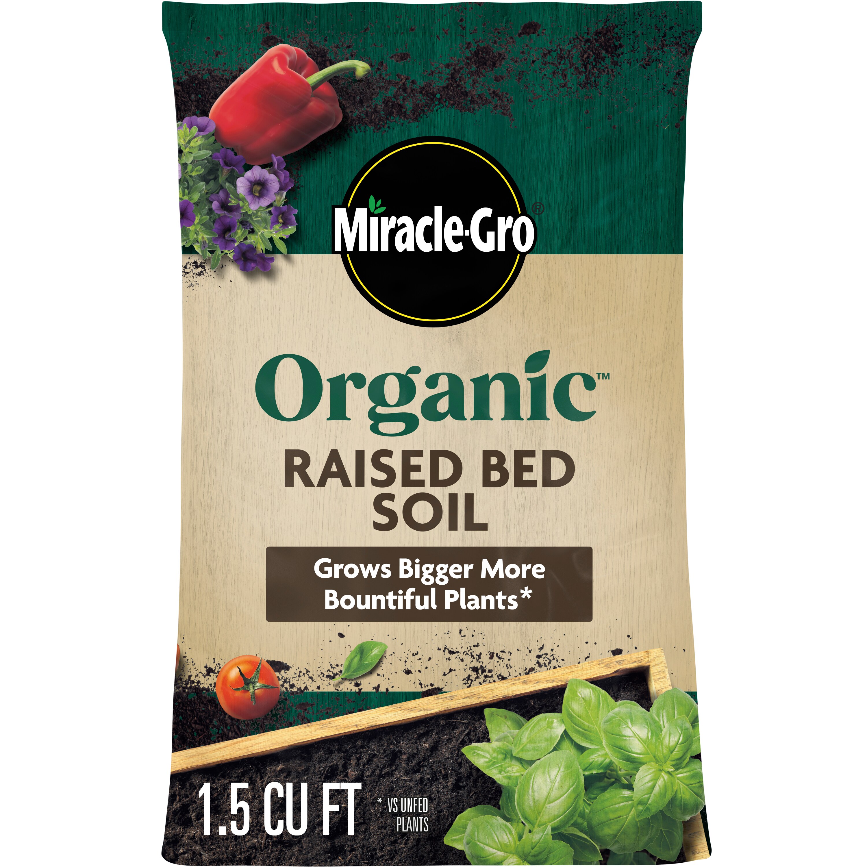 Miracle-Gro Organic 1.5-cu ft All-purpose Organic Raised Bed Soil