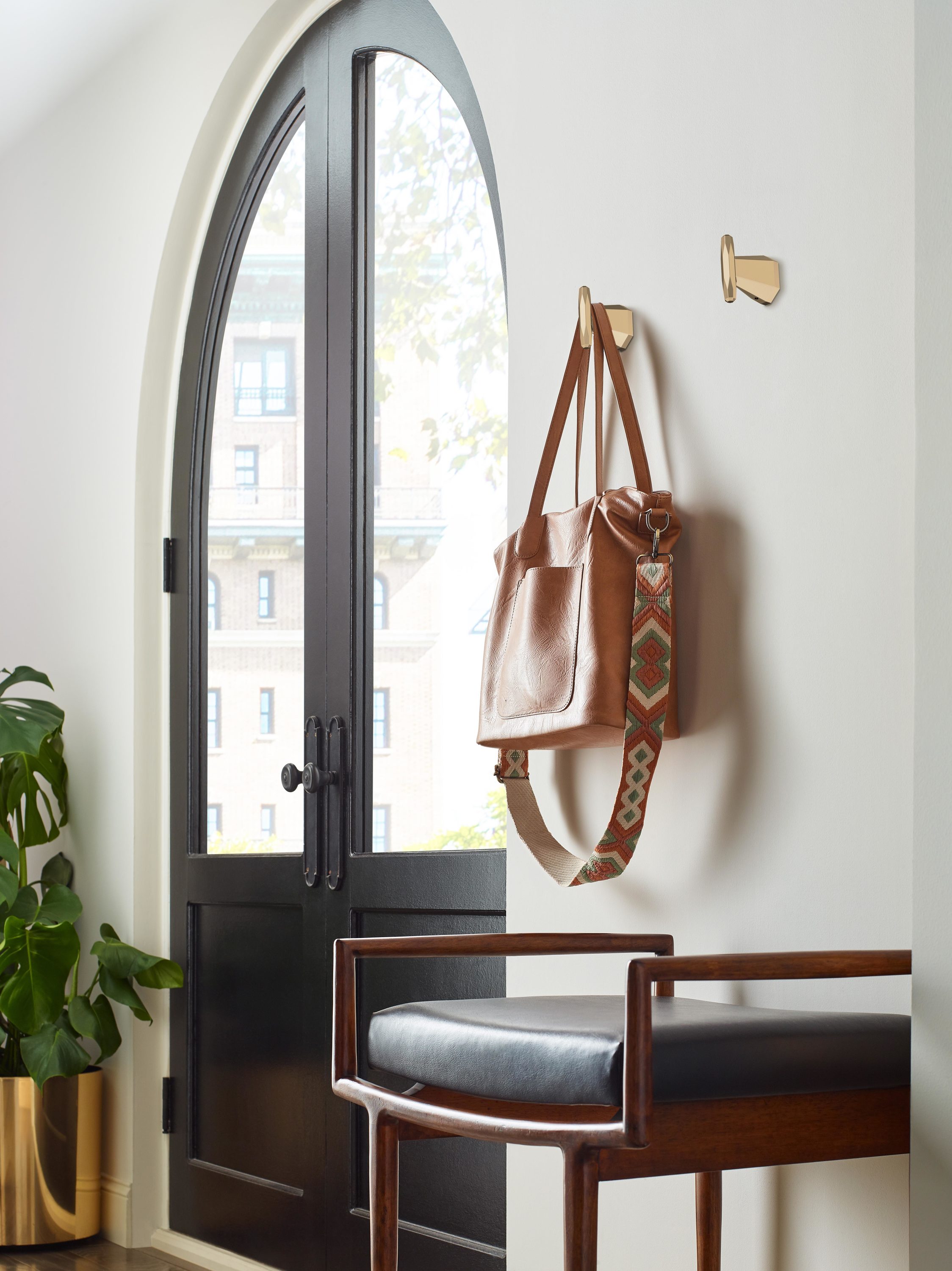 Champagne Bronze Single Prong Wall Mounted Hook