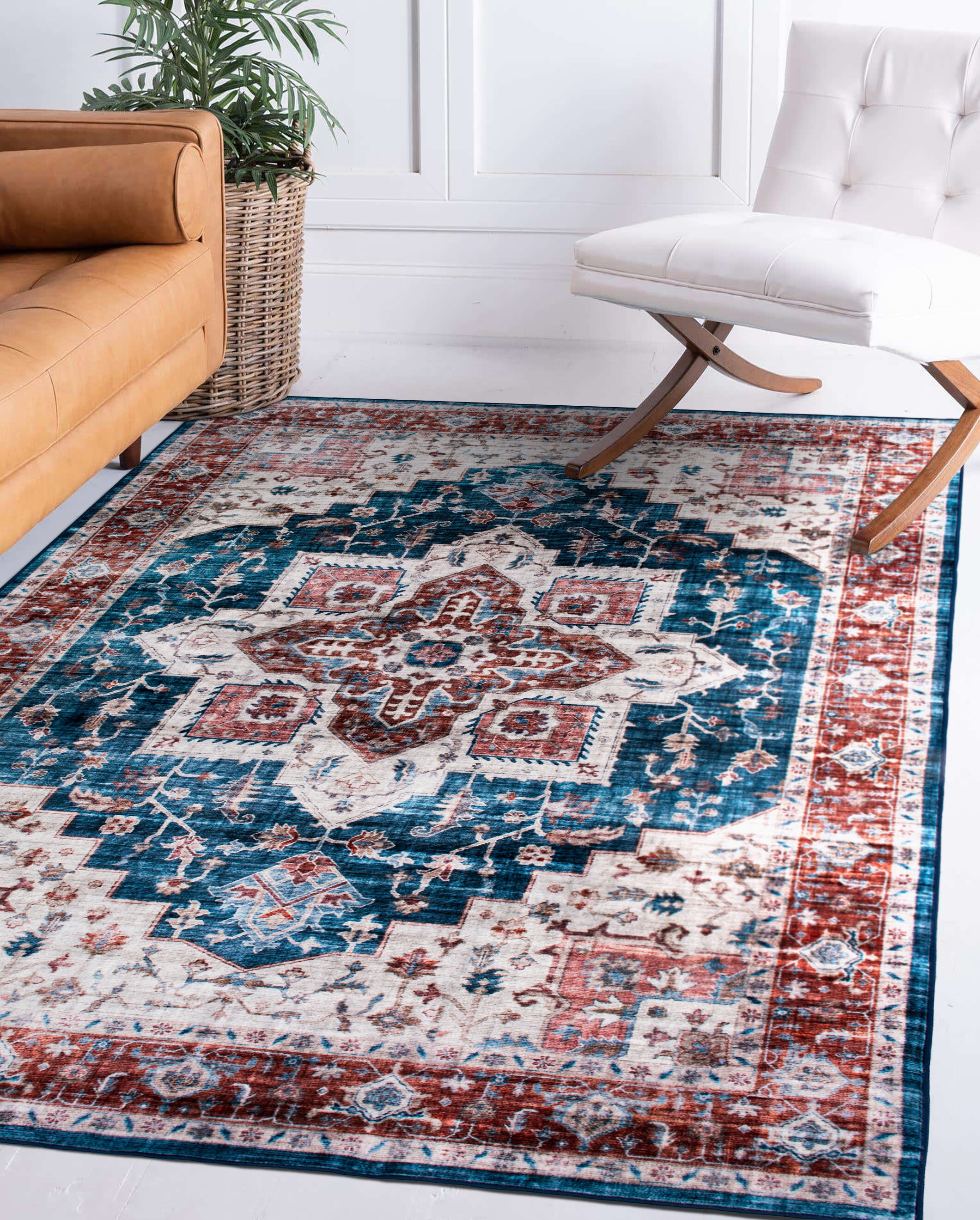 World Rug Gallery 7015BLUE8X10 rugs - View #4