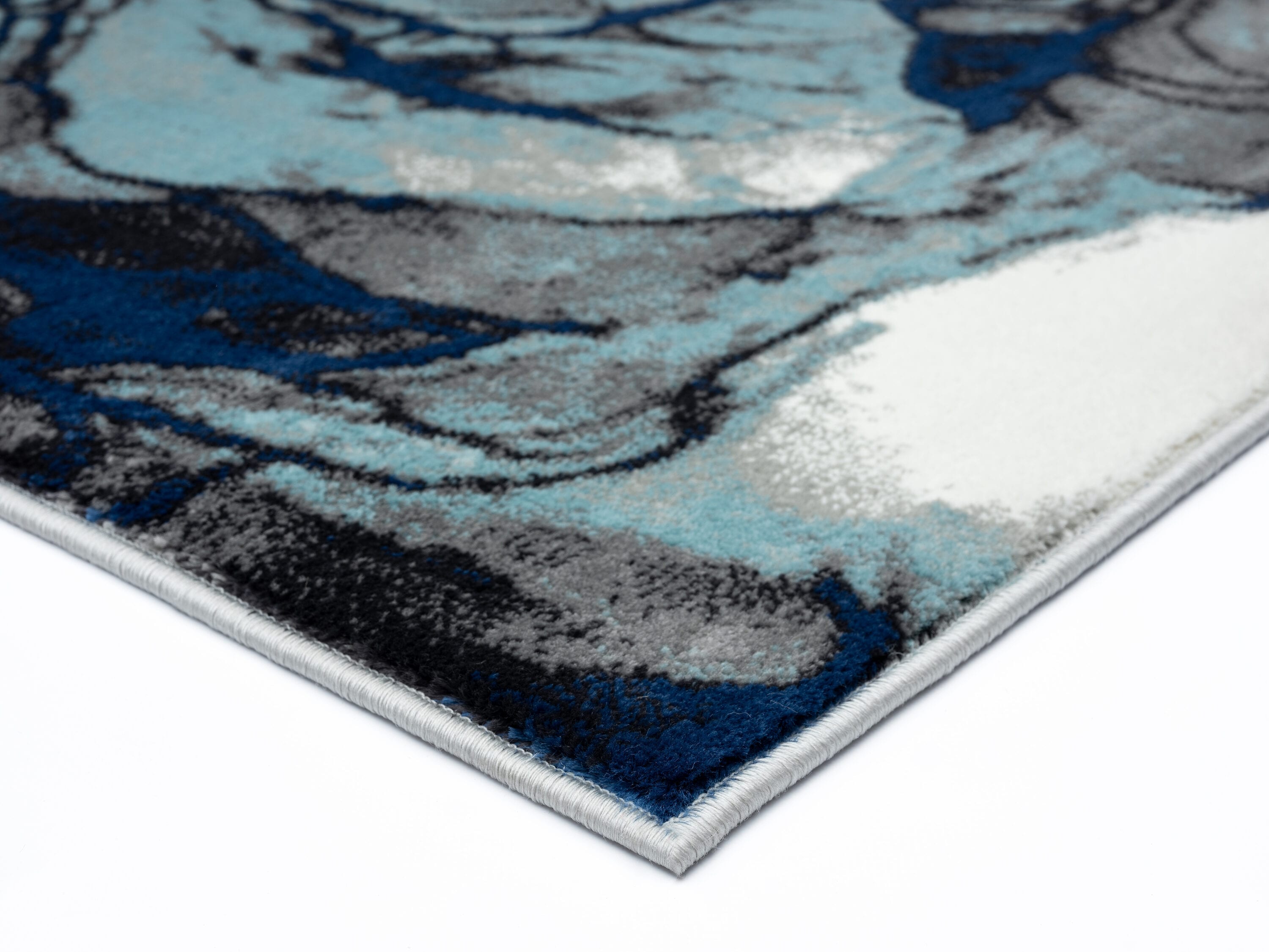 Samos Multicolor Abstract Polypropylene Rectangular Area Rug
