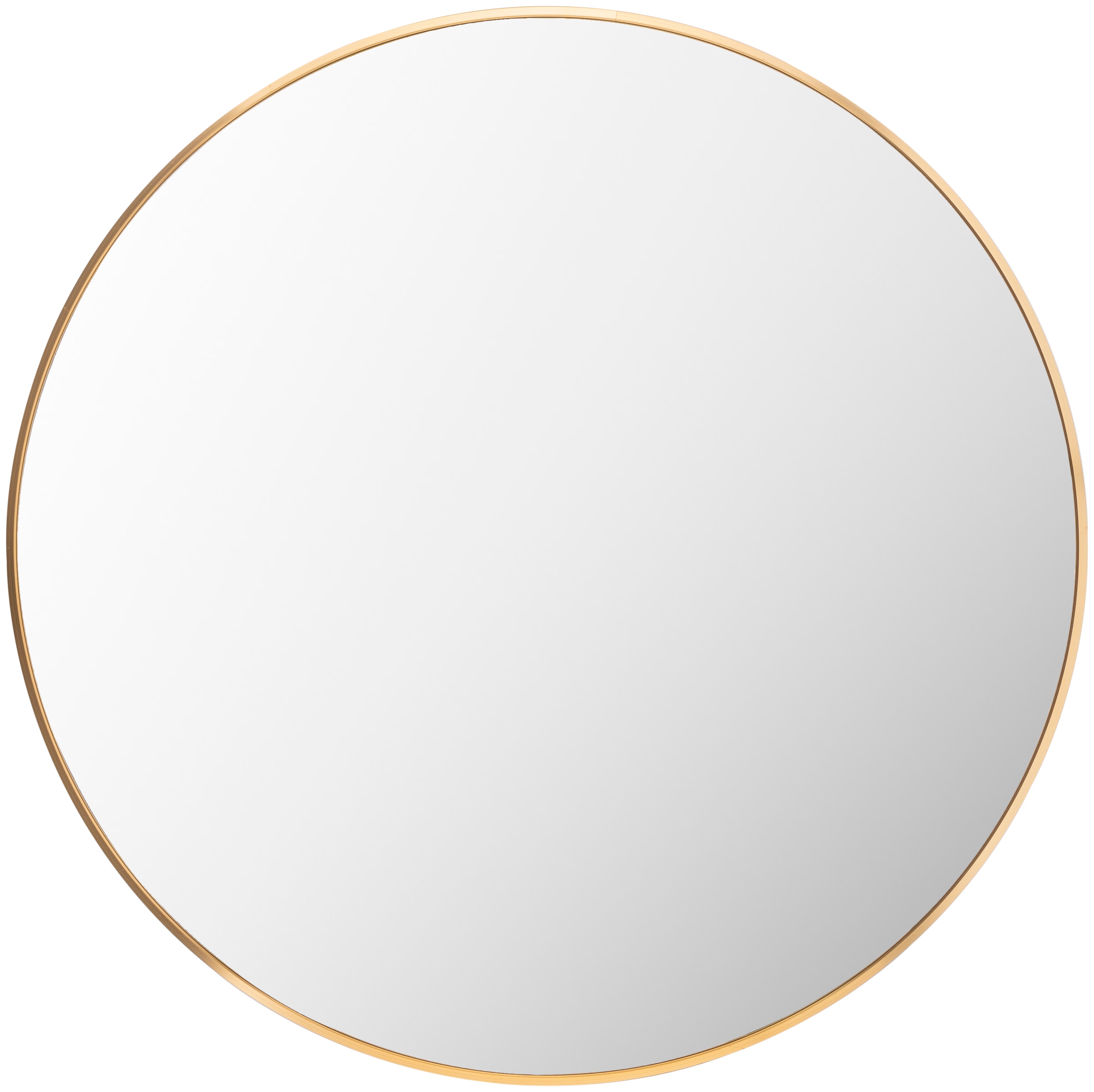 Livabliss RAY039-3232 Aranya 32-in W x 32.0-in H Round Gold Framed Wall Mirror