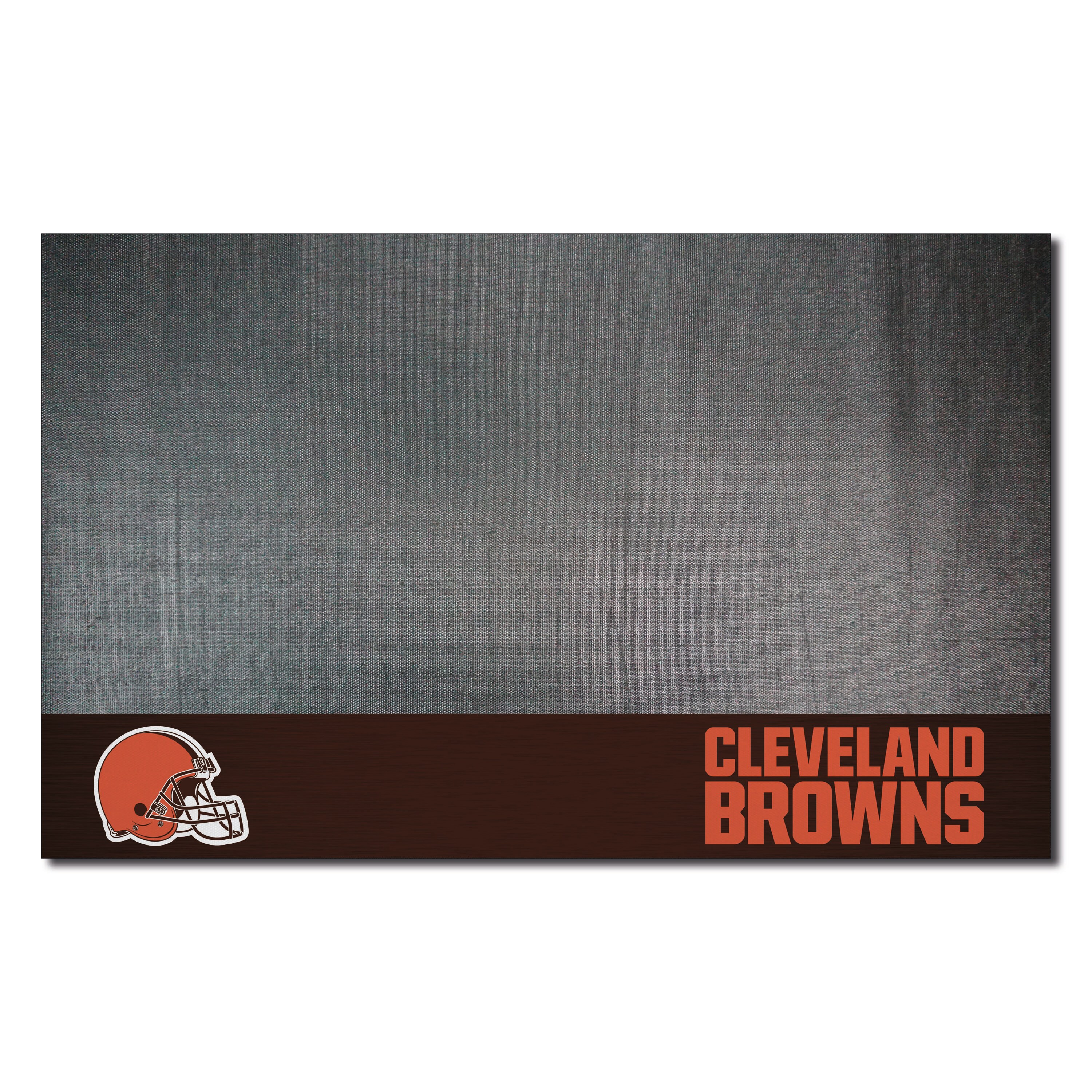 FANMATS Cleveland Browns Grill Mat Black Vinyl Rectangular Grill