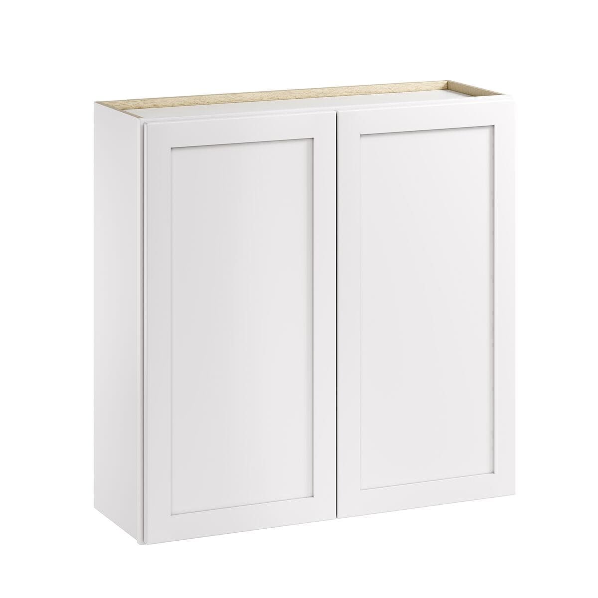 Whalen CLICK-IT LWSCLICK-41 Enfield 36-in W x 36-in H x 12-in D Classic White Birch Wall Ready to assemble Plywood Cabinet (Raised Panel Shaker)