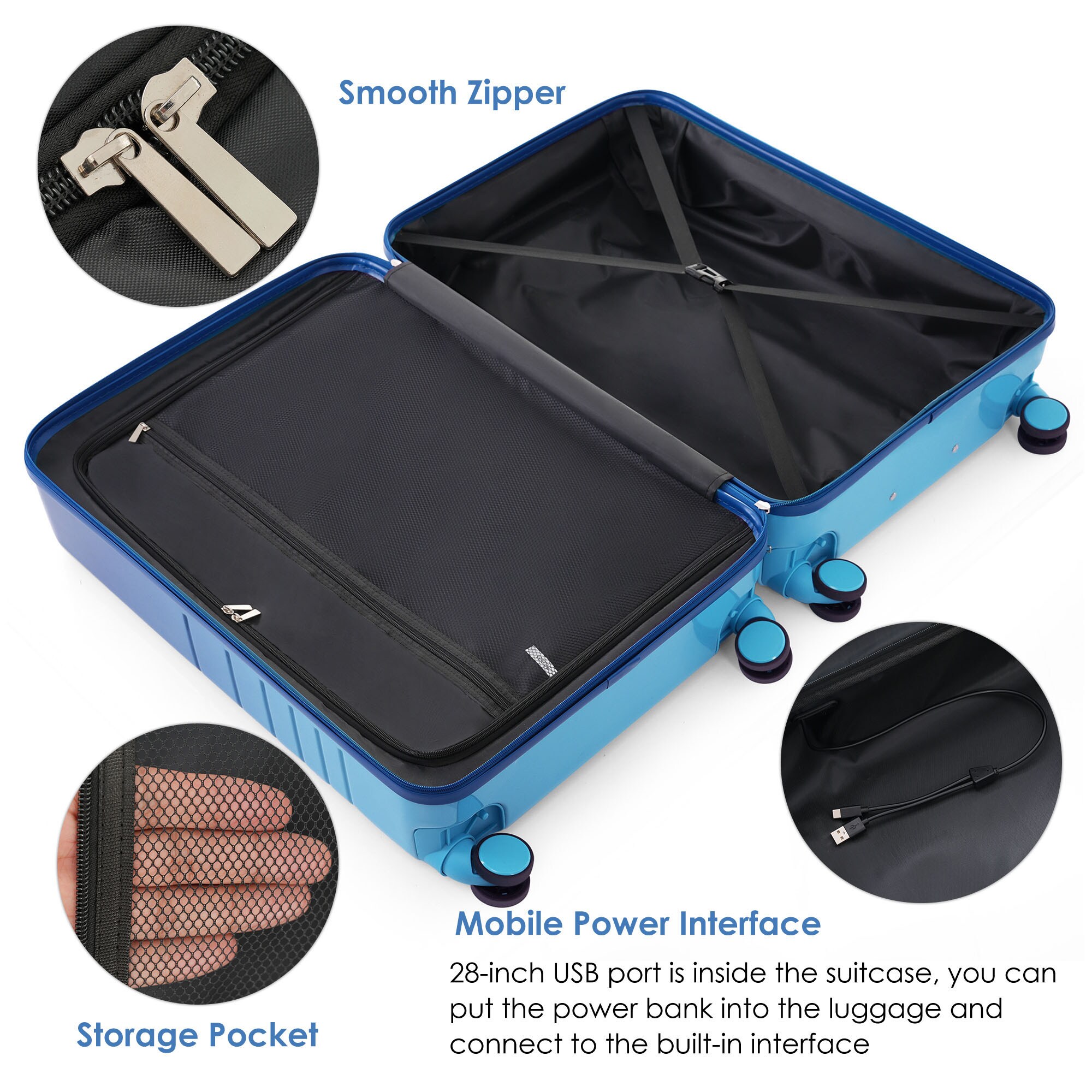 SINOFURN SYD9600003BL Luggage-And-Luggage-Sets - View #2