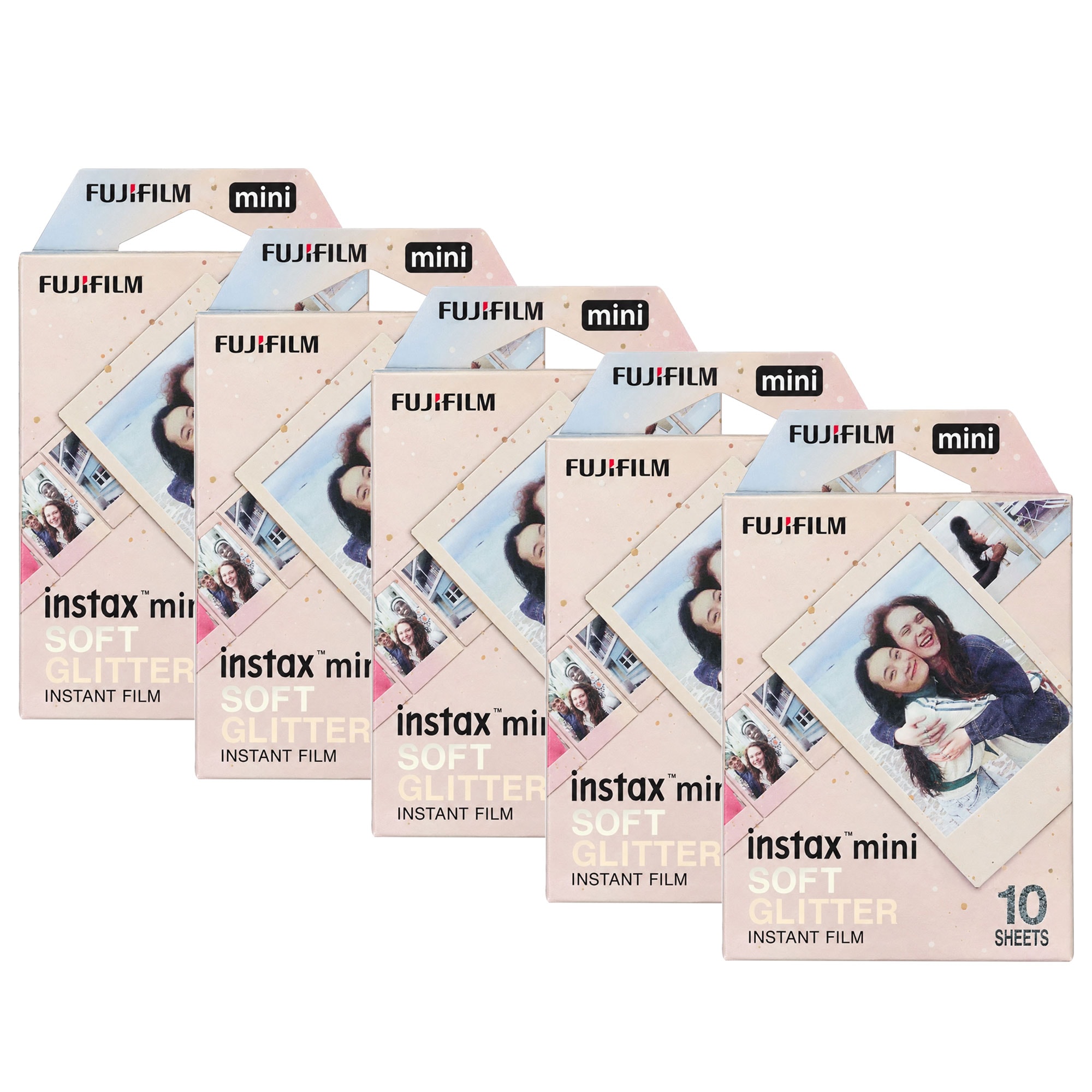 Fujifilm  instax mini Instant FilmSoft Glitter  10 Exposuresx5