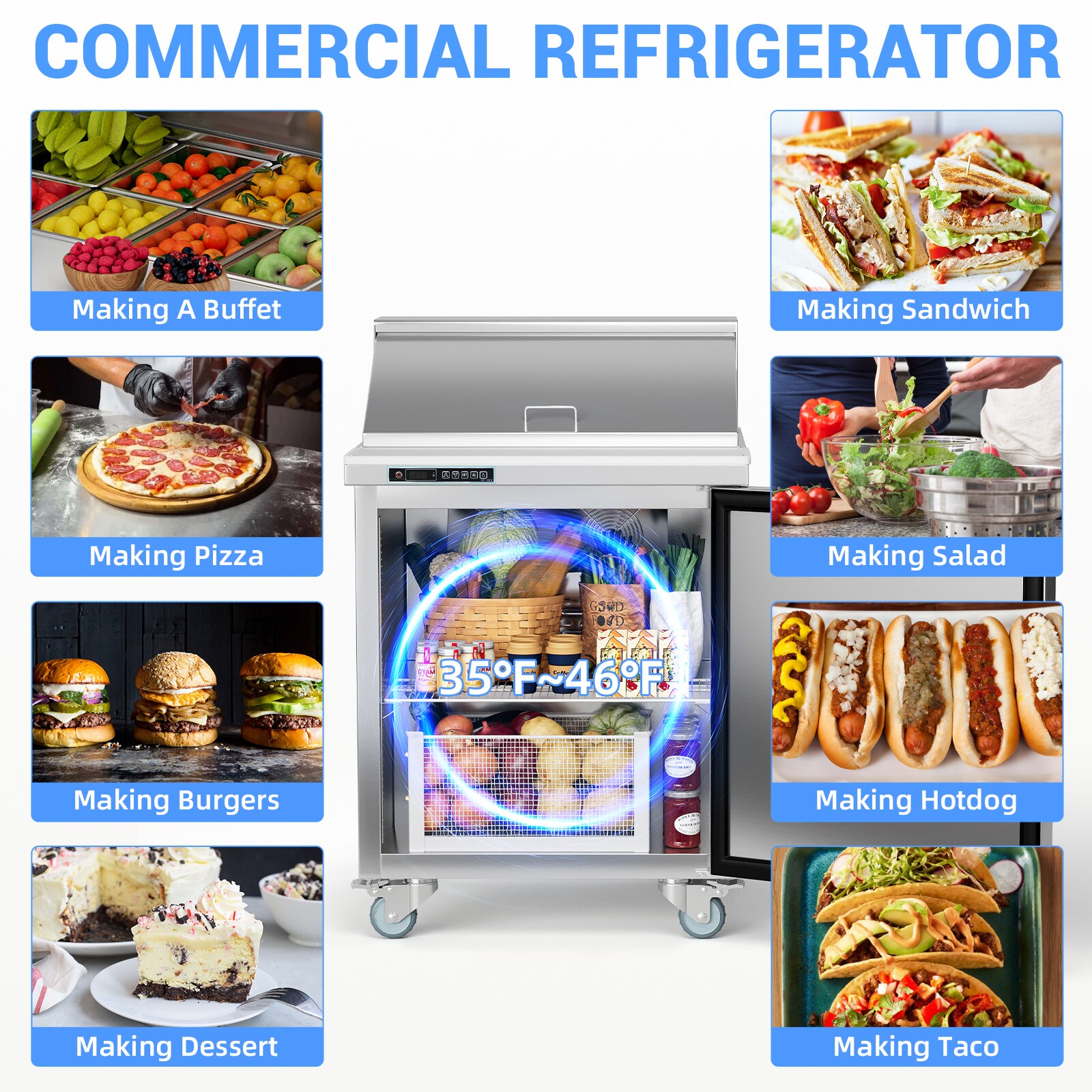 Garvee GWPHO-13BNWBV7 Commercial-Refrigerators - View #3