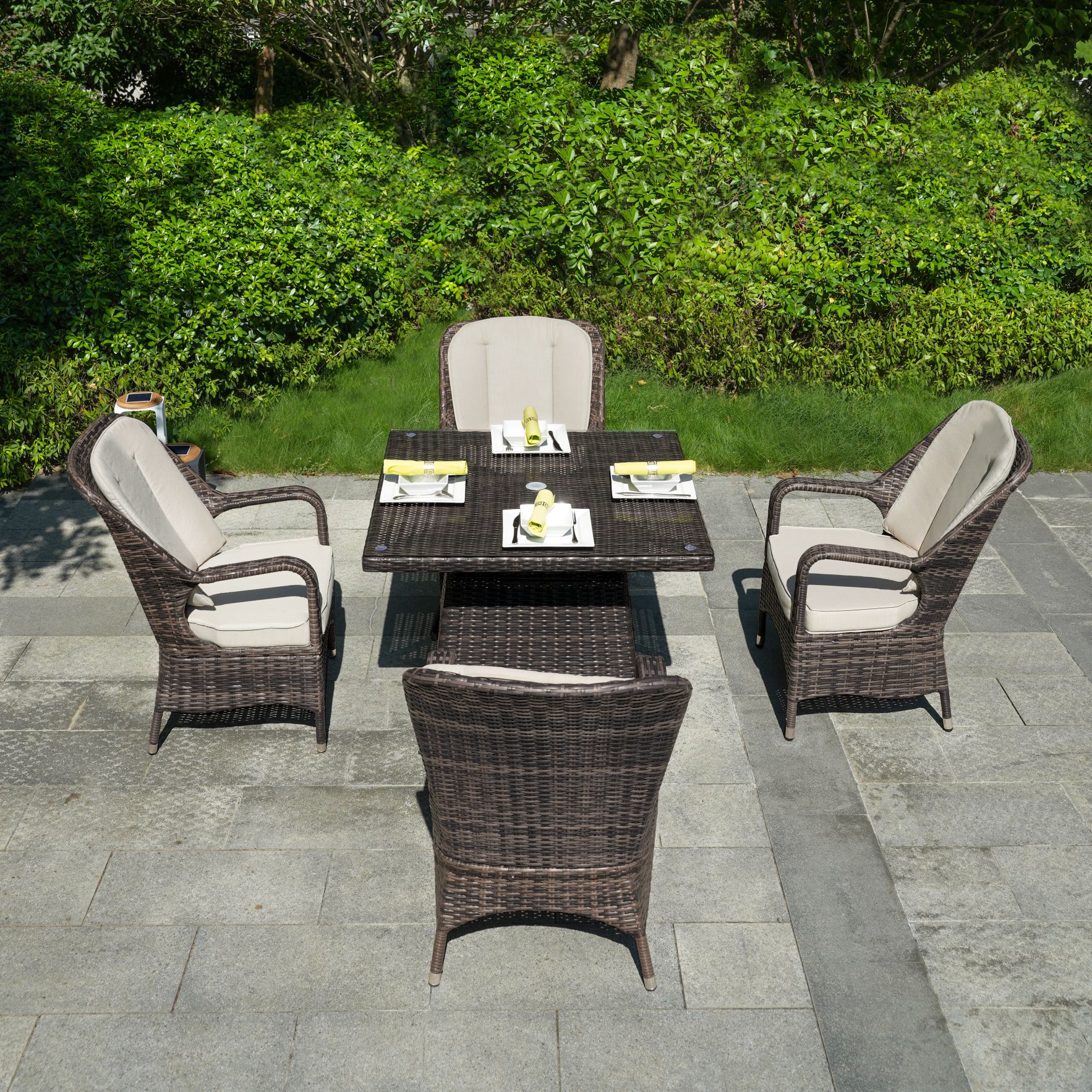 Direct Wicker DWD-1710-BR Patio-Dining-Sets - View #3