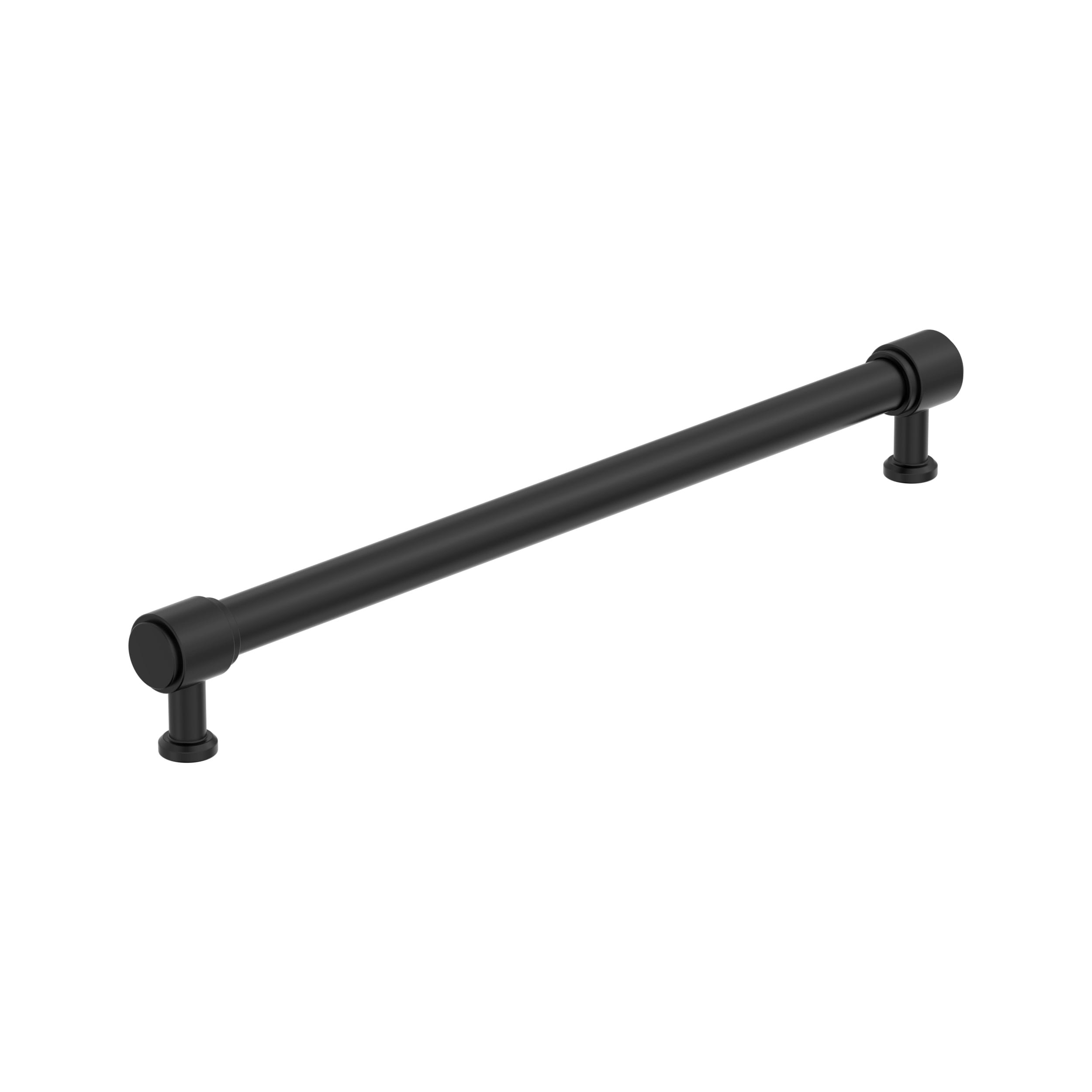 Amerock BP37468MB Faircrest 10-1/16-in , 256mm Center to Center Matte Black Cylindrical Bar