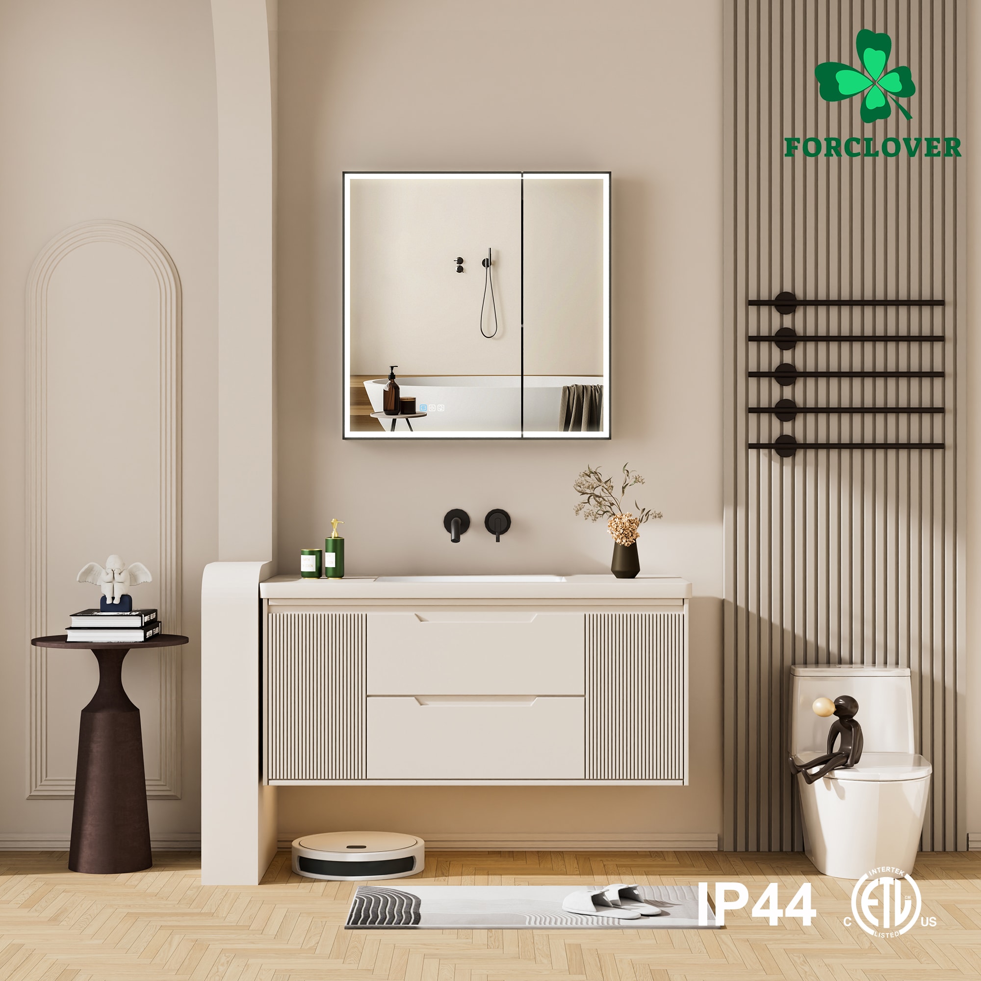 Forclover MF03ZC-BK3030 Bathroom-Medicine-Cabinets - View #17