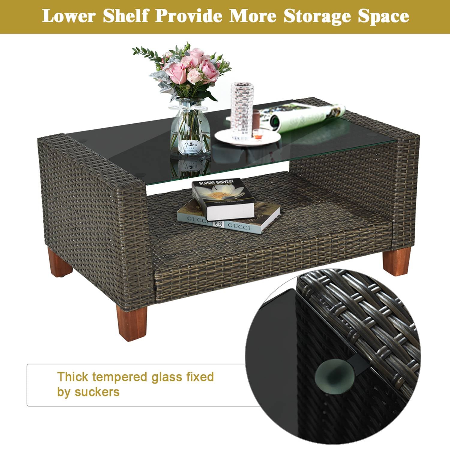 Costway CSHY004635 Patio-Conversation-Sets - View #7