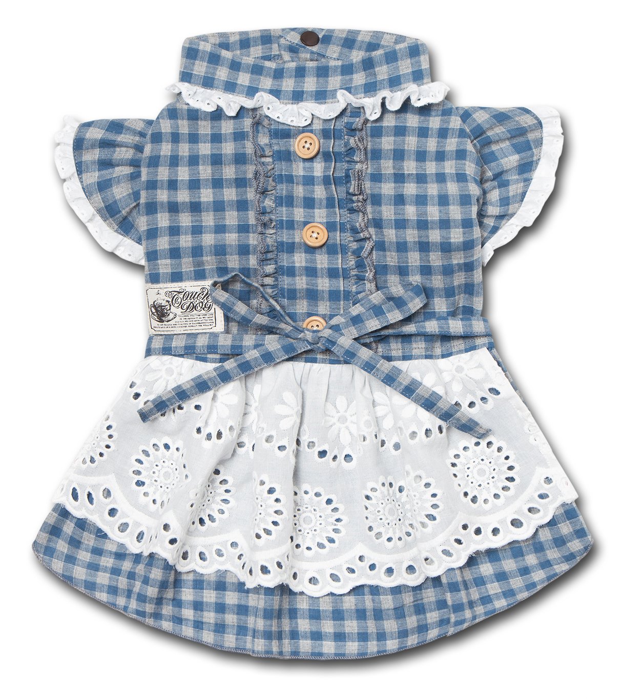 Touchdog DS2BLXS Blue Dog/Cat Pet Dress Extra small