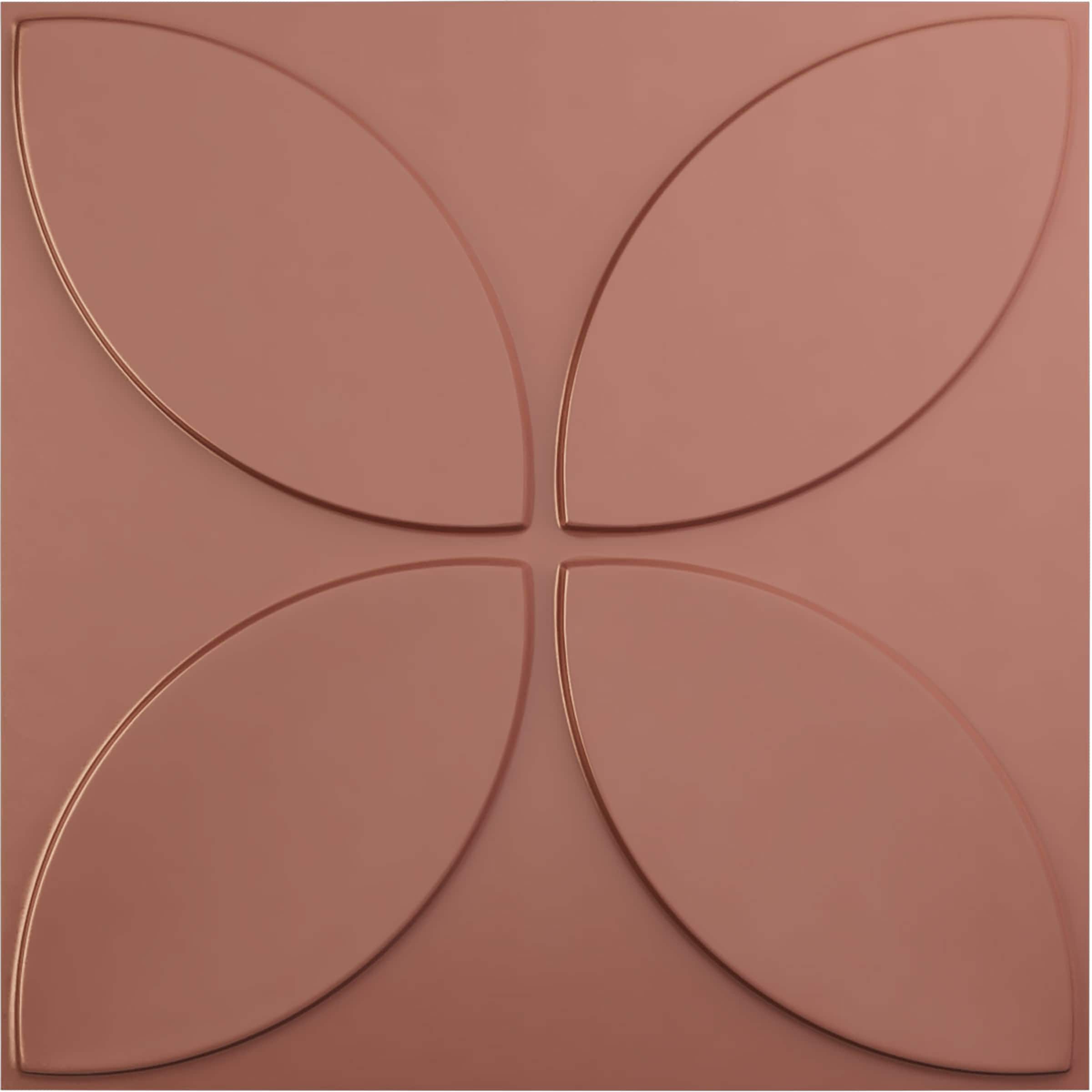 Ekena Millwork WP20X20PRFCP-CASE-12 19-5/8-in x 19-5/8-in Embossed Paintable/Stainable Pink PVC Wall Panel ( 12 -Pack, Covers 32.04-sq ft )