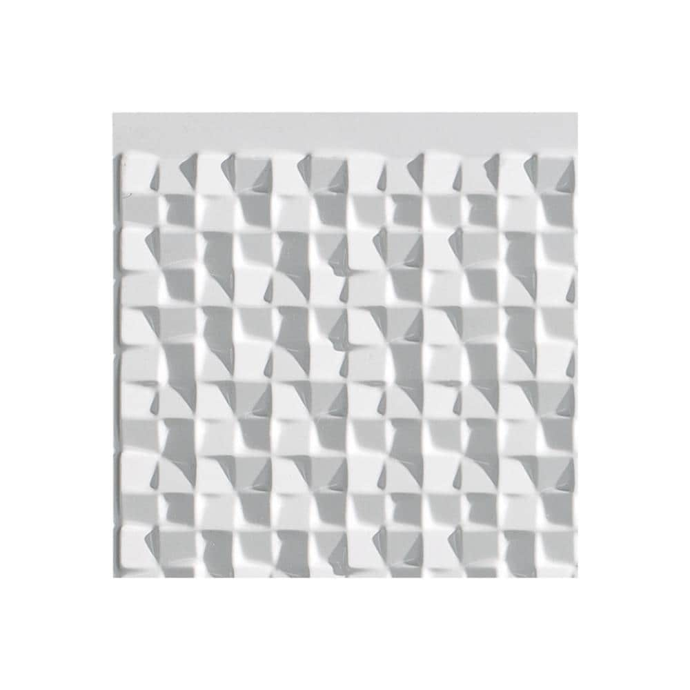 Fasade Gloss White Square Backsplash Panels - Multipurpose Kitchen ...