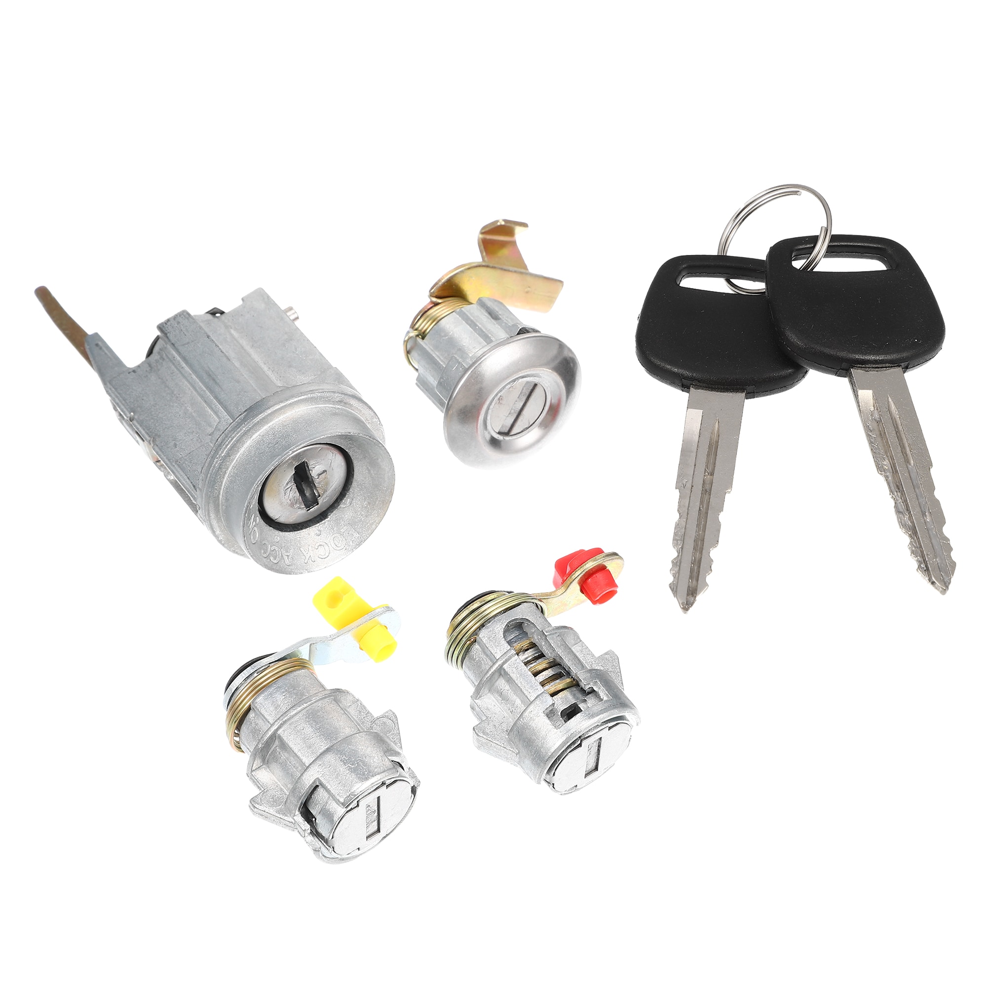 Unique Bargains Ignition Switch Door Lock Cylinder with Key for Toyota Pickup Hilux LN80 LN85 LN90 LN105 LN108 69058-60041 D2191608 1 Set