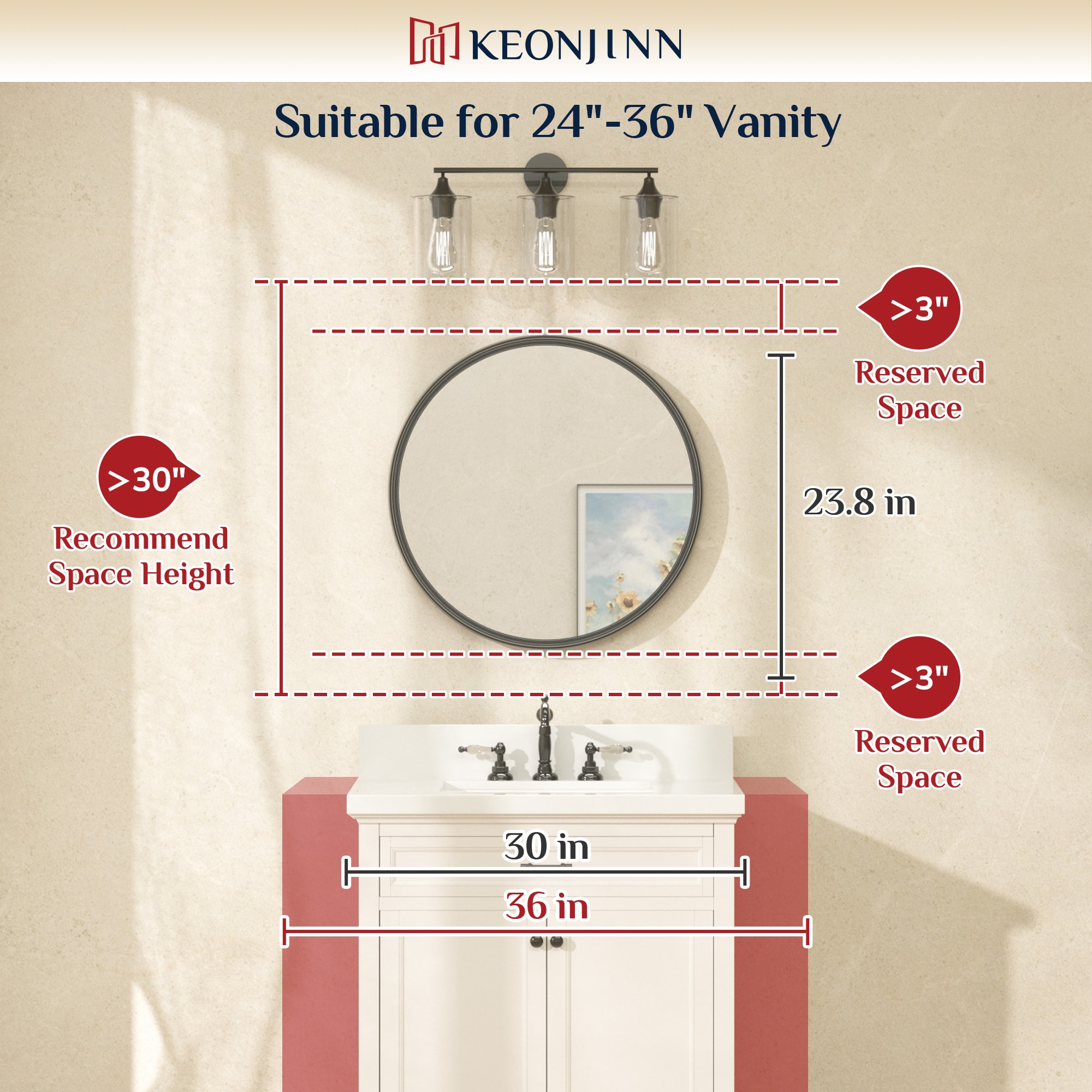 Keonjinn LW-YX18-R61NI Decor-Mirrors - View #4