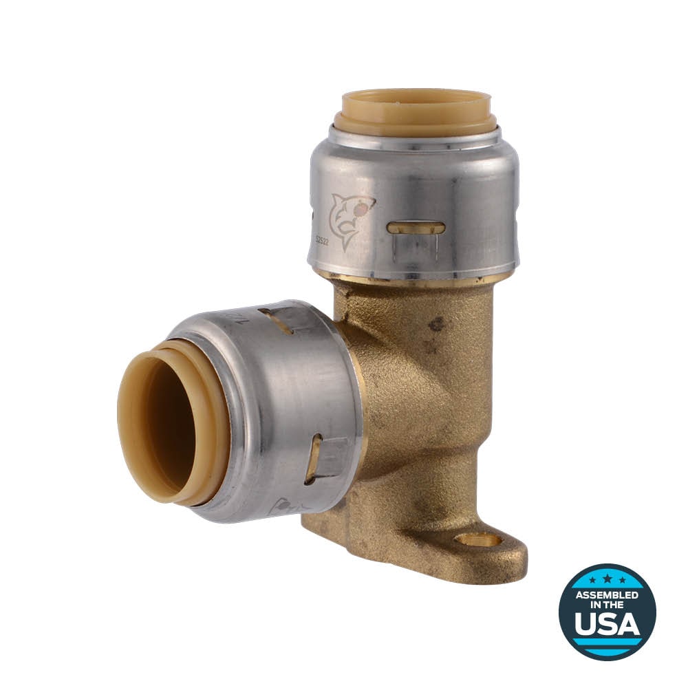 SharkBite UR249Z Max 1/2-in Push-to-Connect 90-Degree Drop Ear Elbow