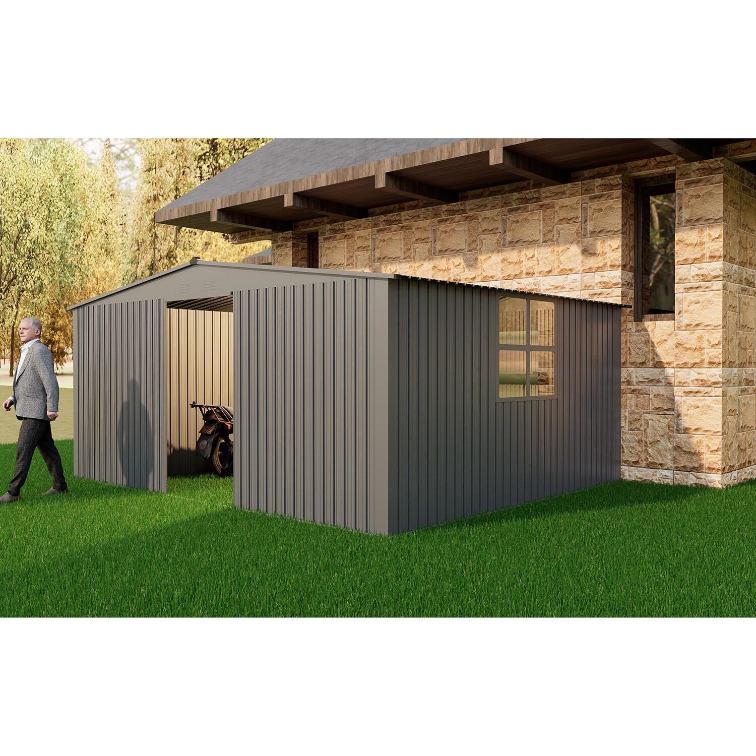 GZMR GZ-CA00023 Metal-Storage-Buildings-Sheds - View #4