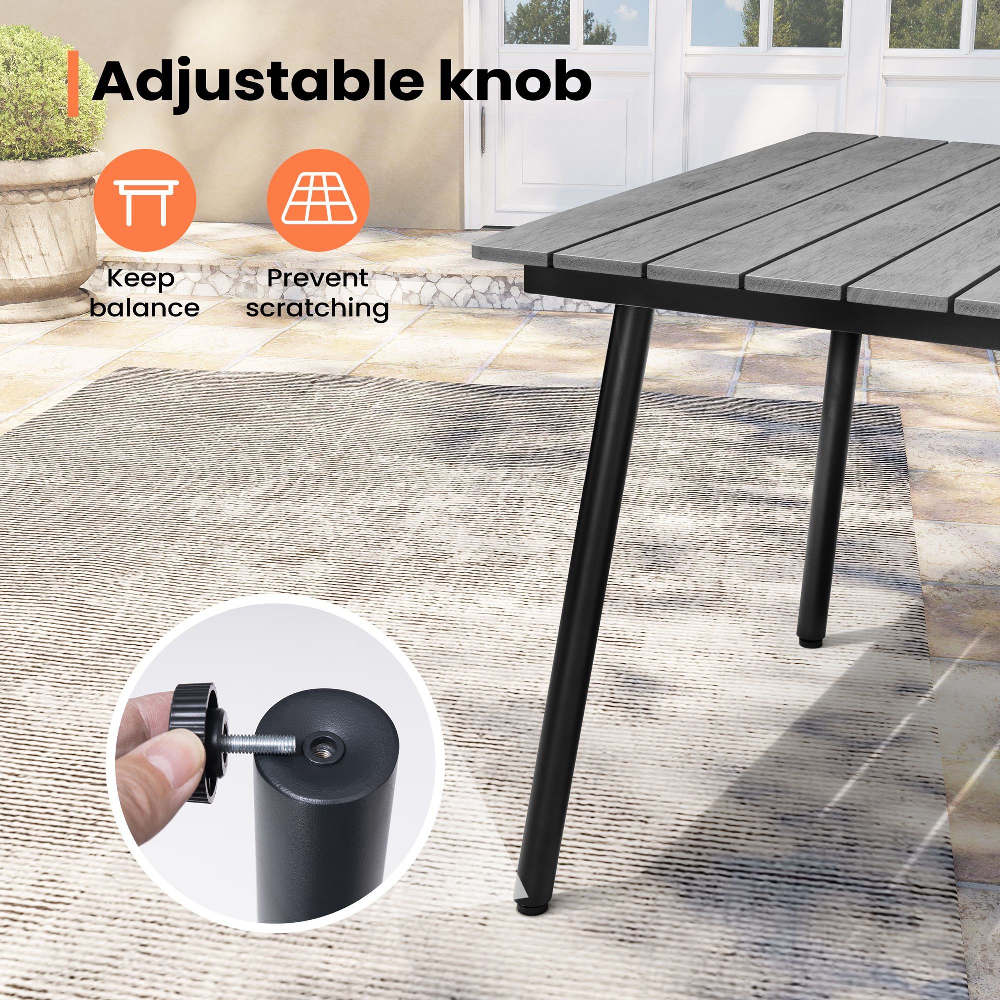 Pellebant PB-TB012GRY150 Patio-Tables - View #5