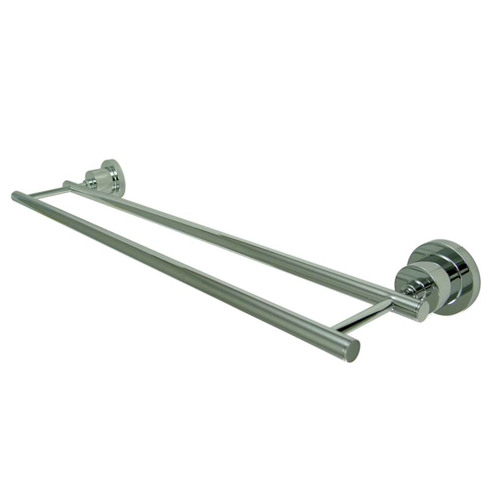 Templeton 24-in Polished Chrome Wall Mount Double Towel Bar | - Kingston Brass WL82131