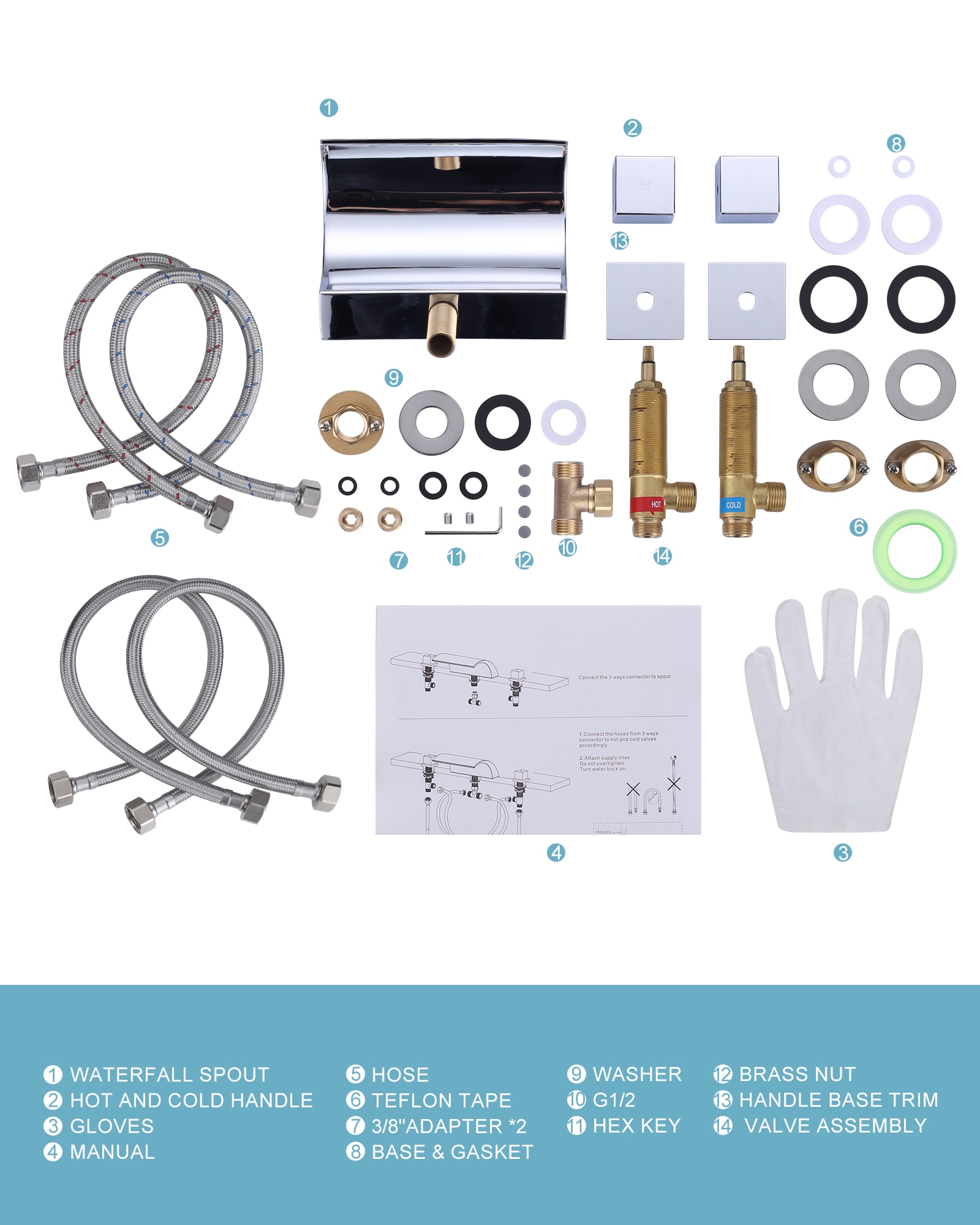 WOWOW 3080600C Roman-Tub-Faucets - View #12