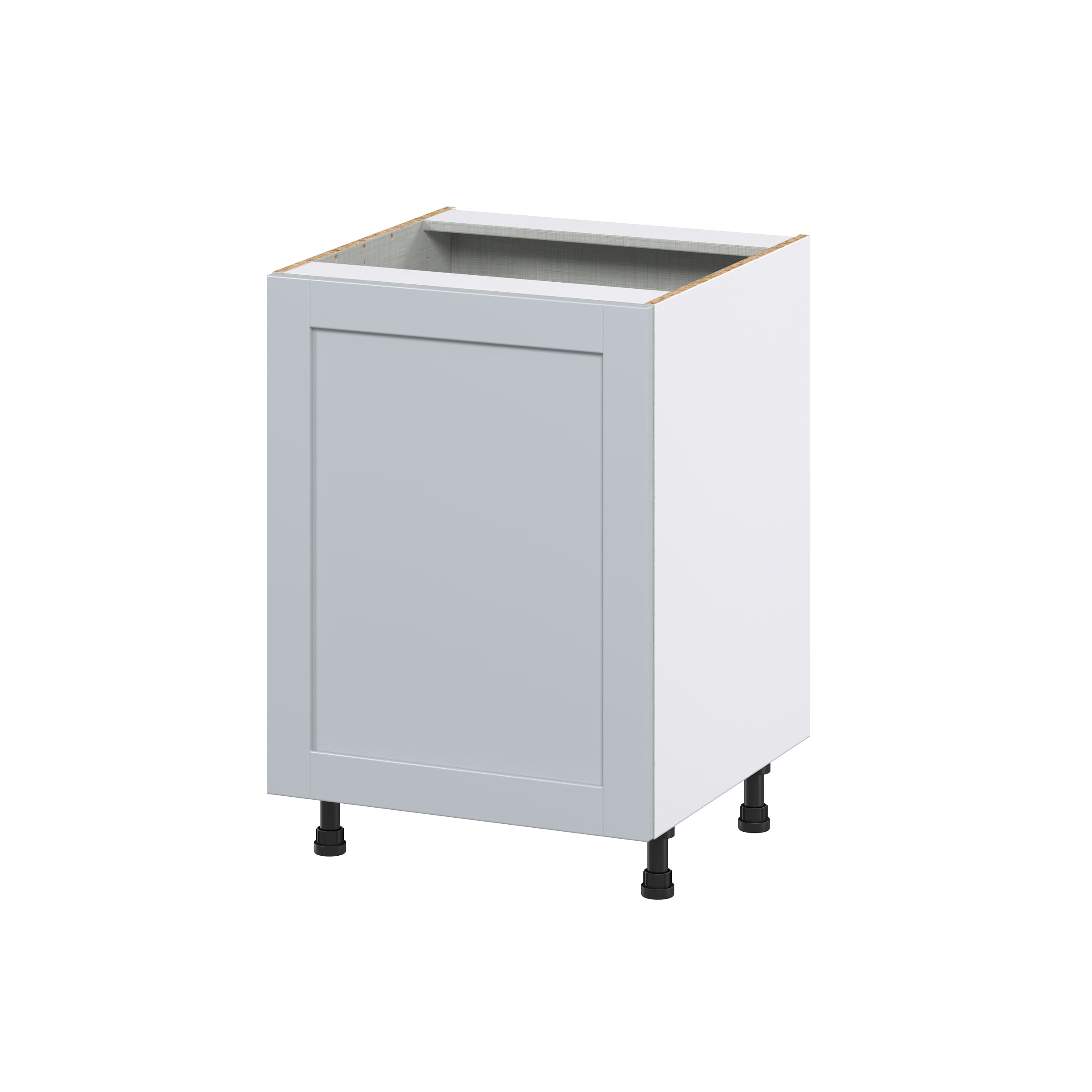 Hugo&Borg DSB24FHSWB-CH Charlesberg 24-in W x 34.5-in H x 24-in D Light Gray Pull-out cabinet Base Fully assembled Cabinet (Recessed Panel Shaker)