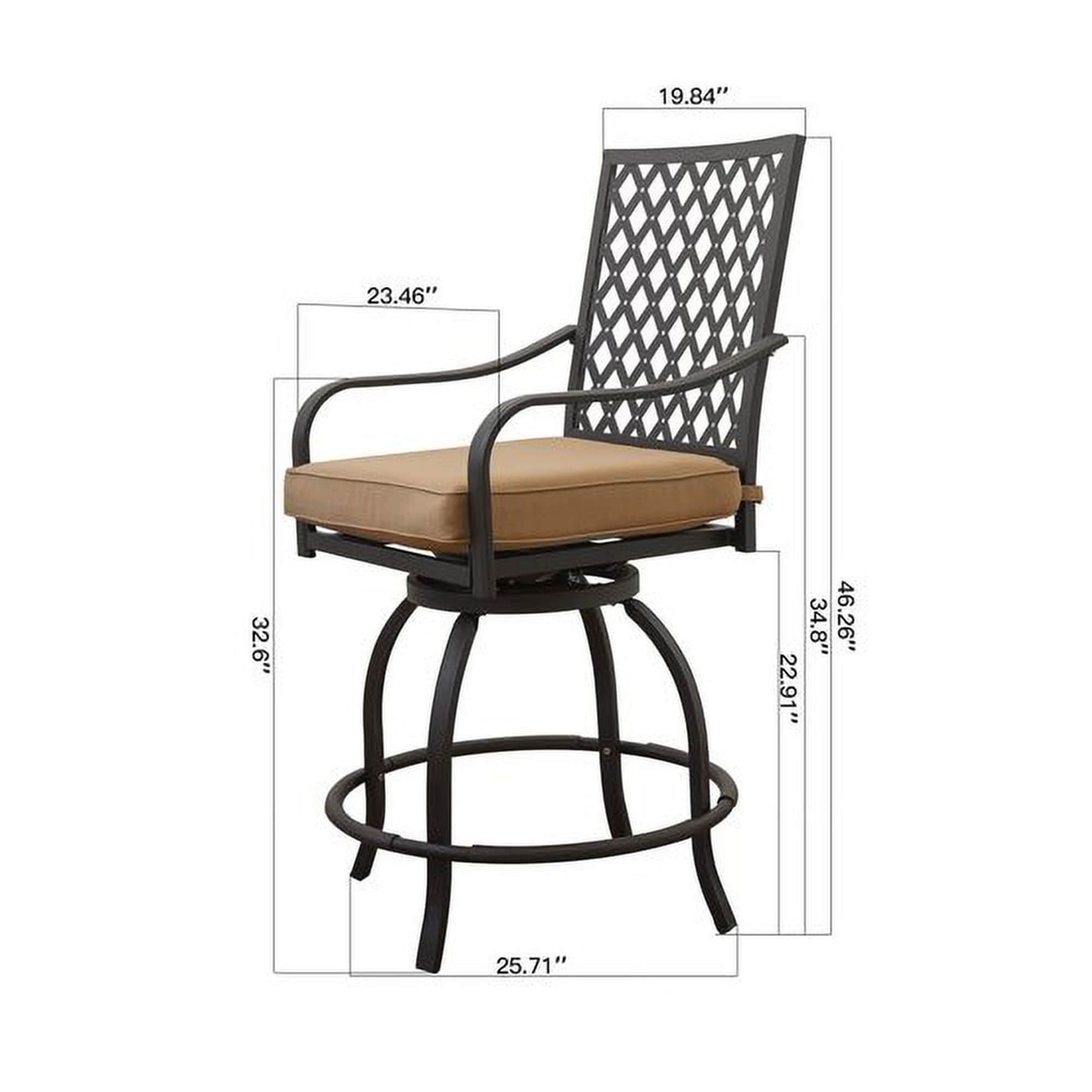 Bayfeve BFAOS-4324-PB Patio-Chairs - View #2