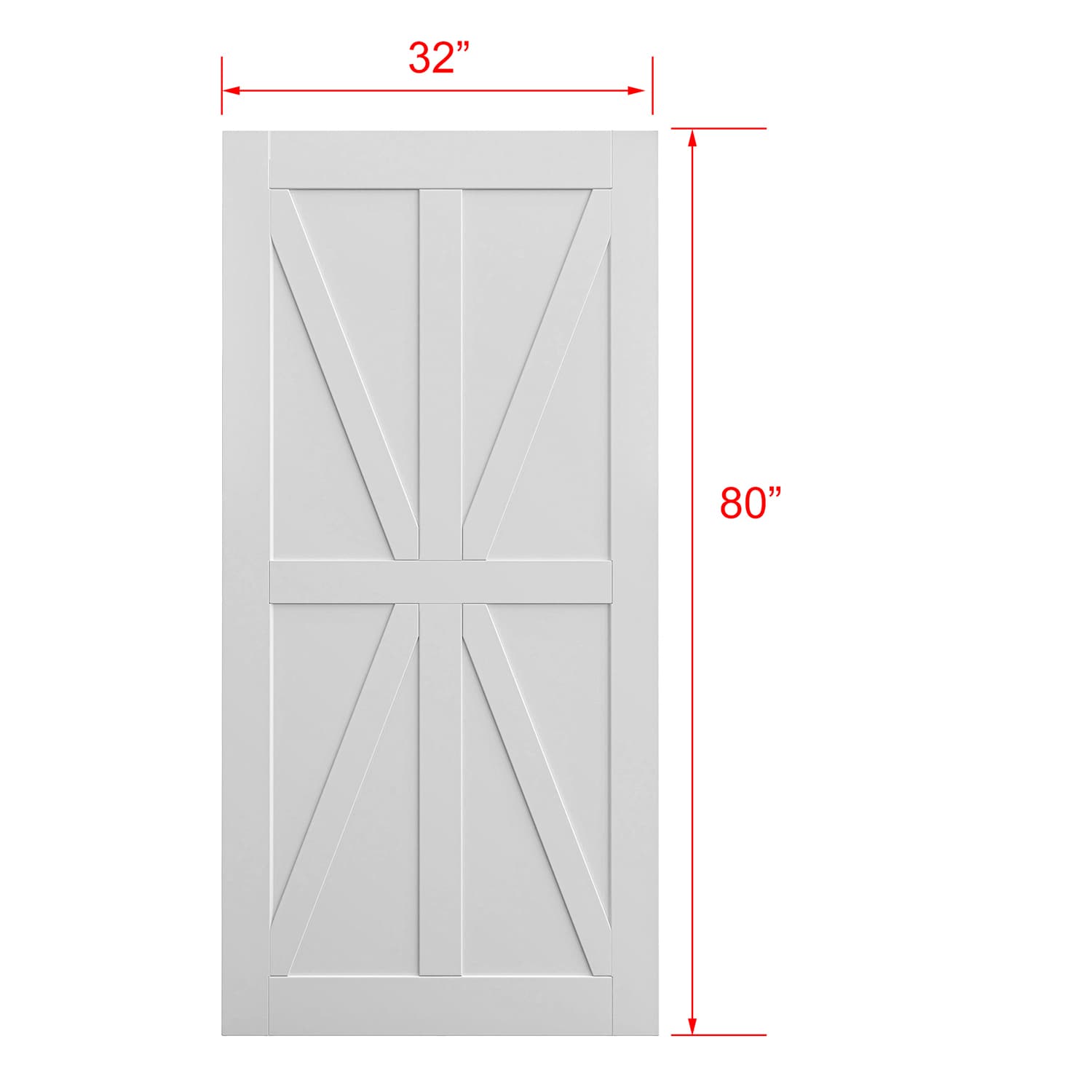 SINOFURN SYB590031WT Barn-Doors - View #9