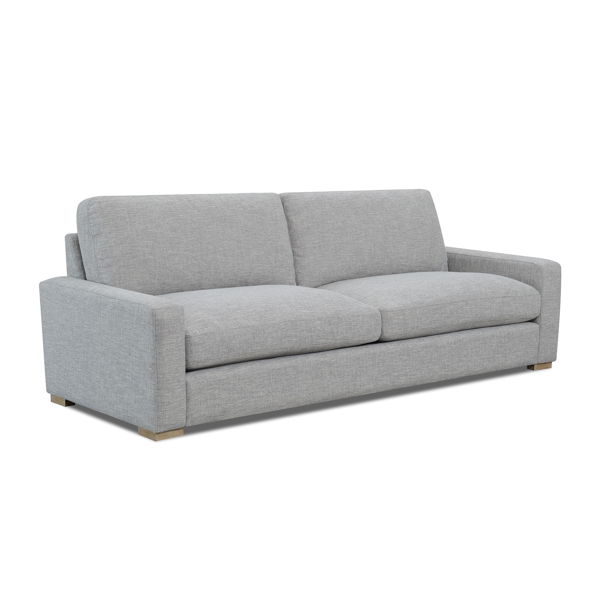 New Heights NWHTALDESOF00GR 35-in Modern Gray Chenille Sofa